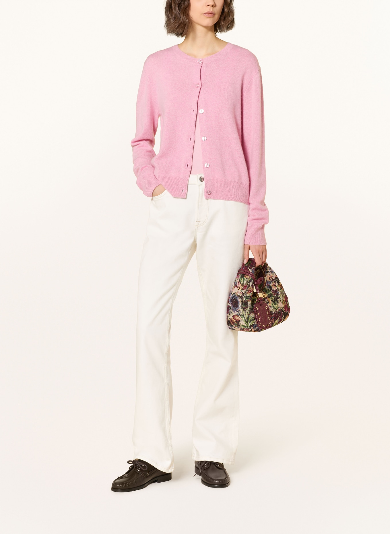 SAMSØE SAMSØE Strickjacke SABOSTON aus Cashmere: ROSA
