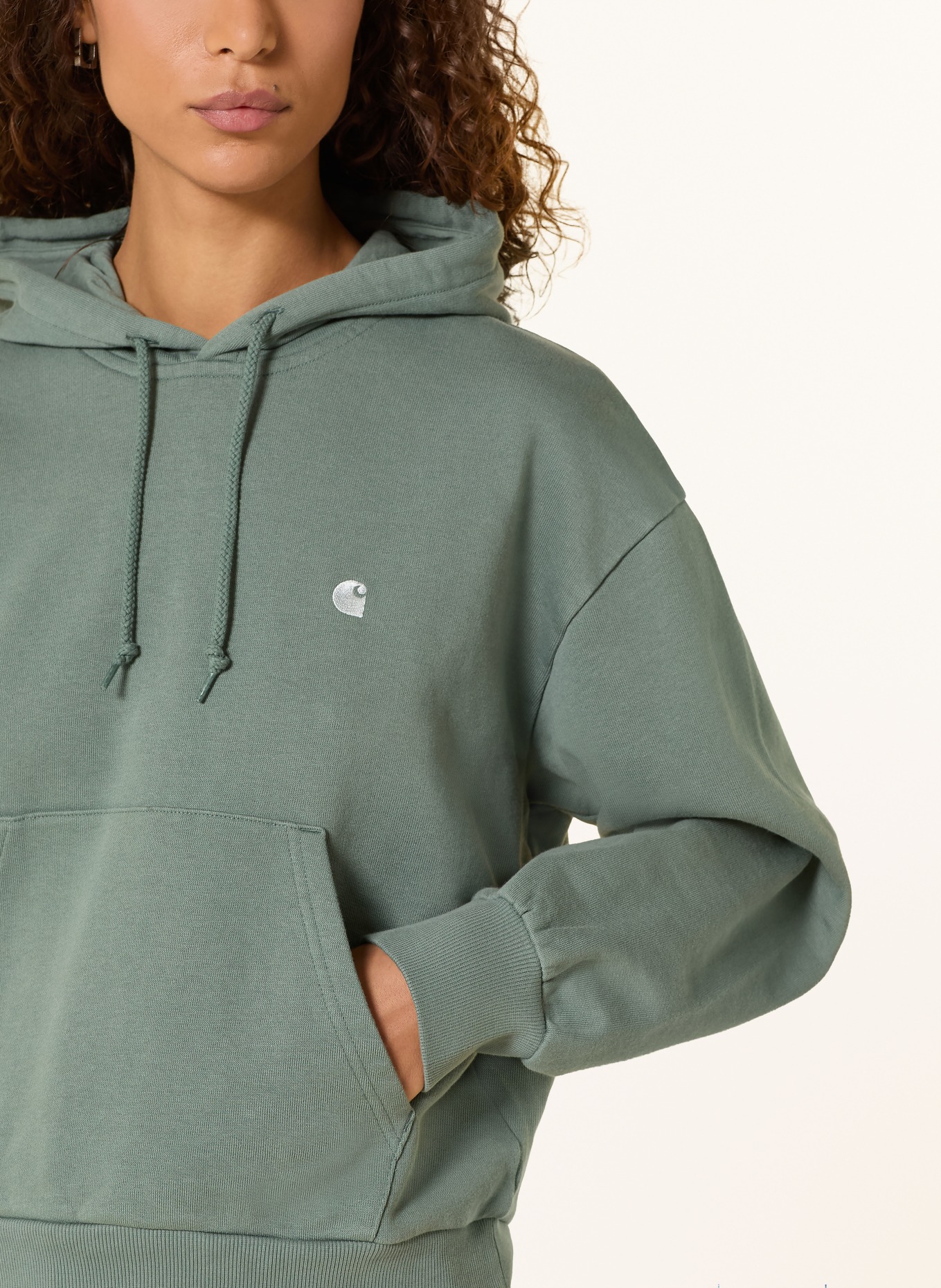 carhartt WIP Bluza z kapturem CASEY: PETROL