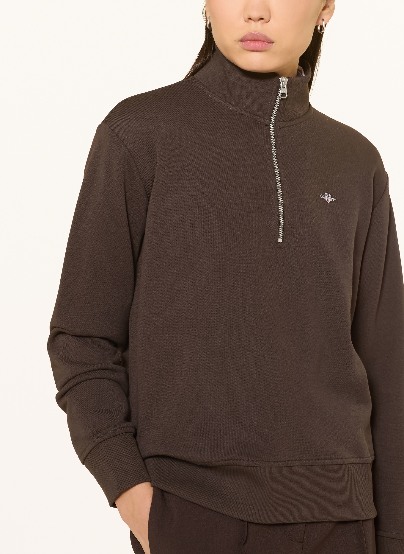 GANT Sweat-Troyer SHIELD: DUNKELBRAUN