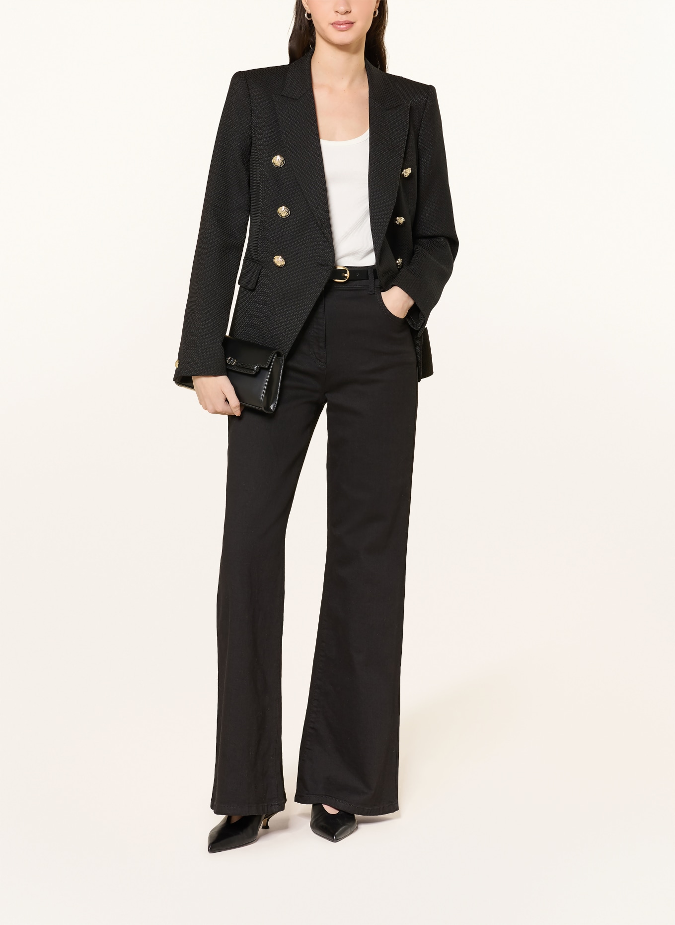 REISS Blazer TALLY: SCHWARZ