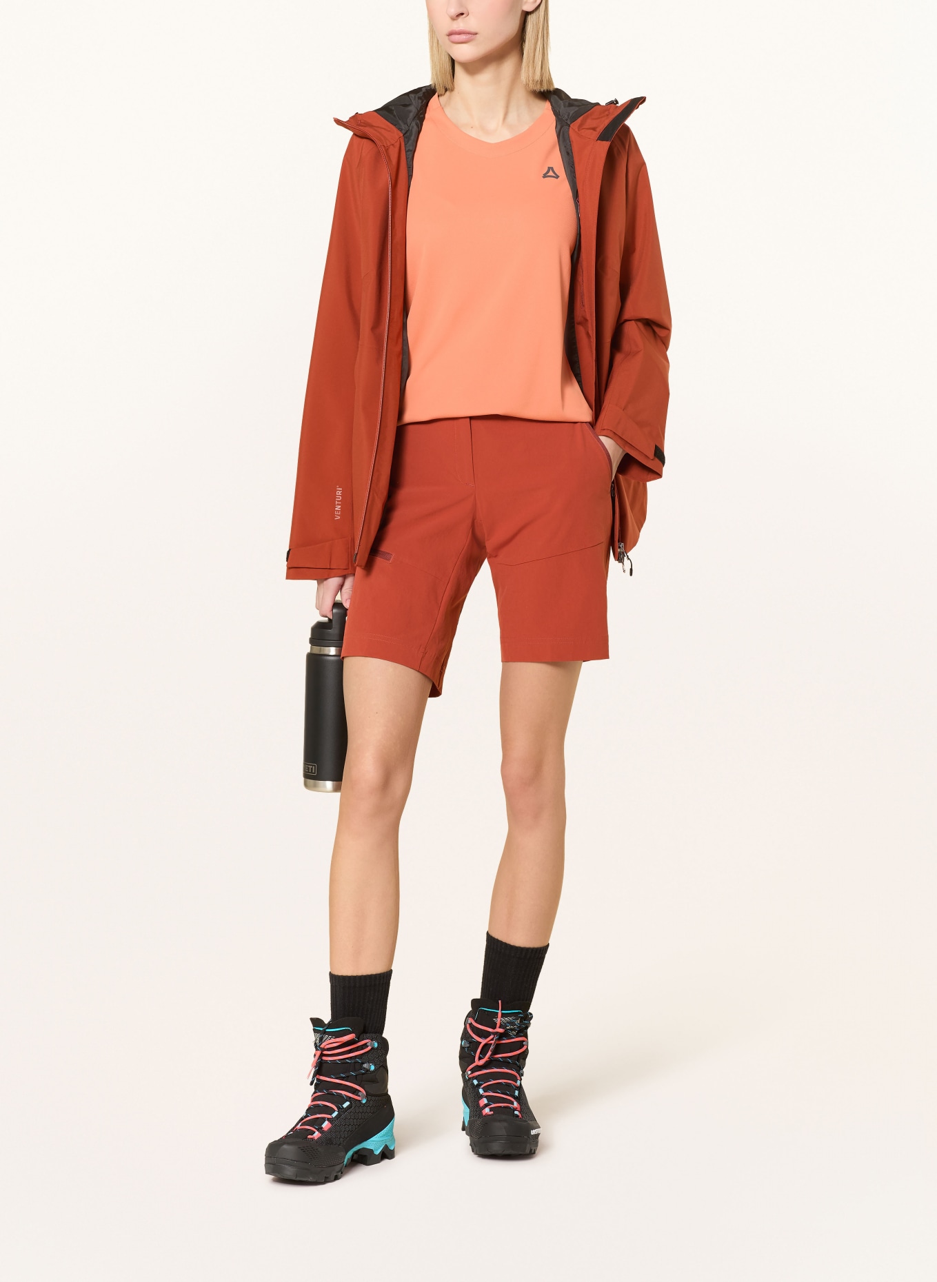 Schöffel TOBLACH trekking shorts: DARK ORANGE