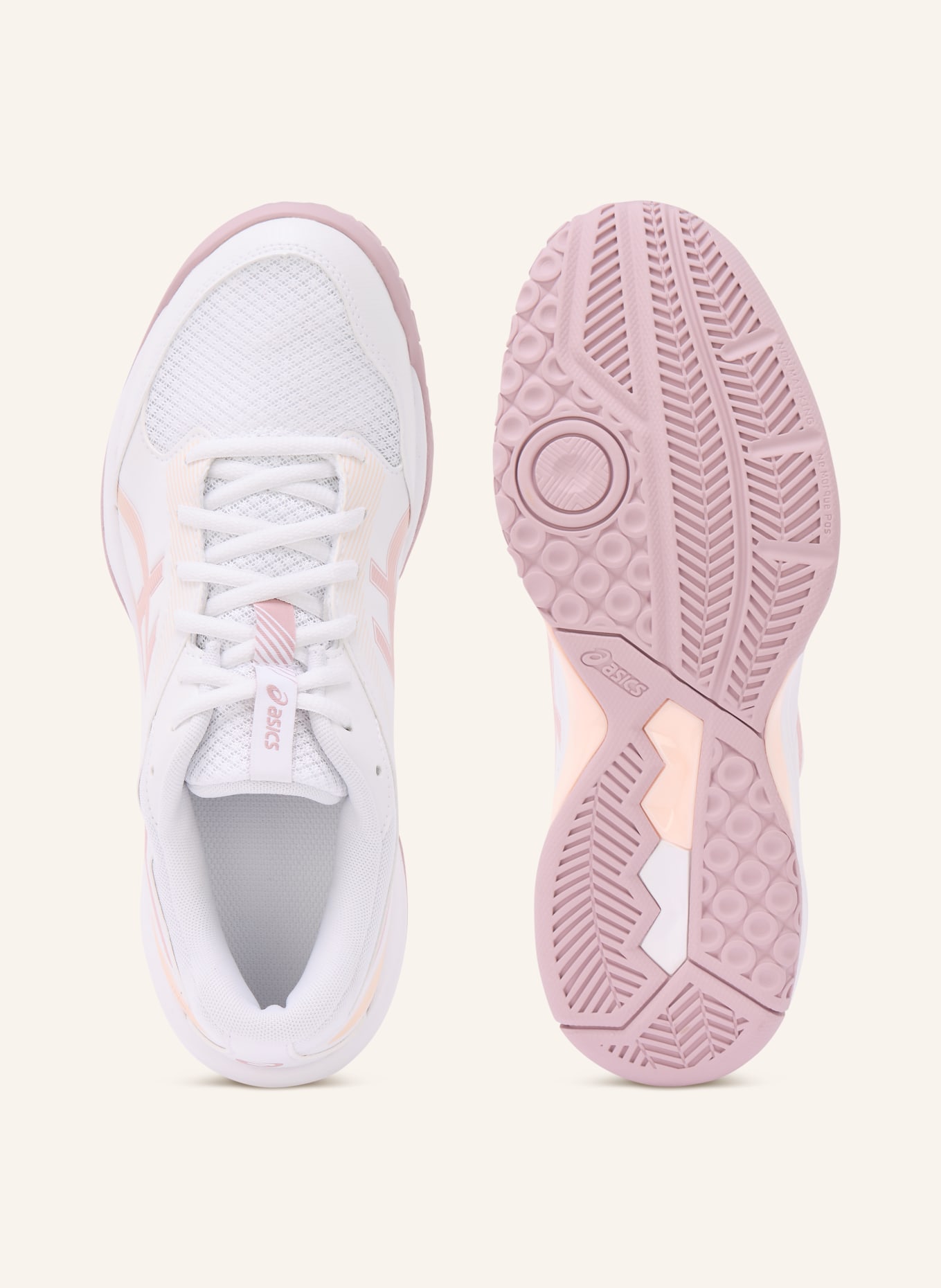 ASICS Indoorschuhe GEL-TASK 4: WEISS / HELLROSA