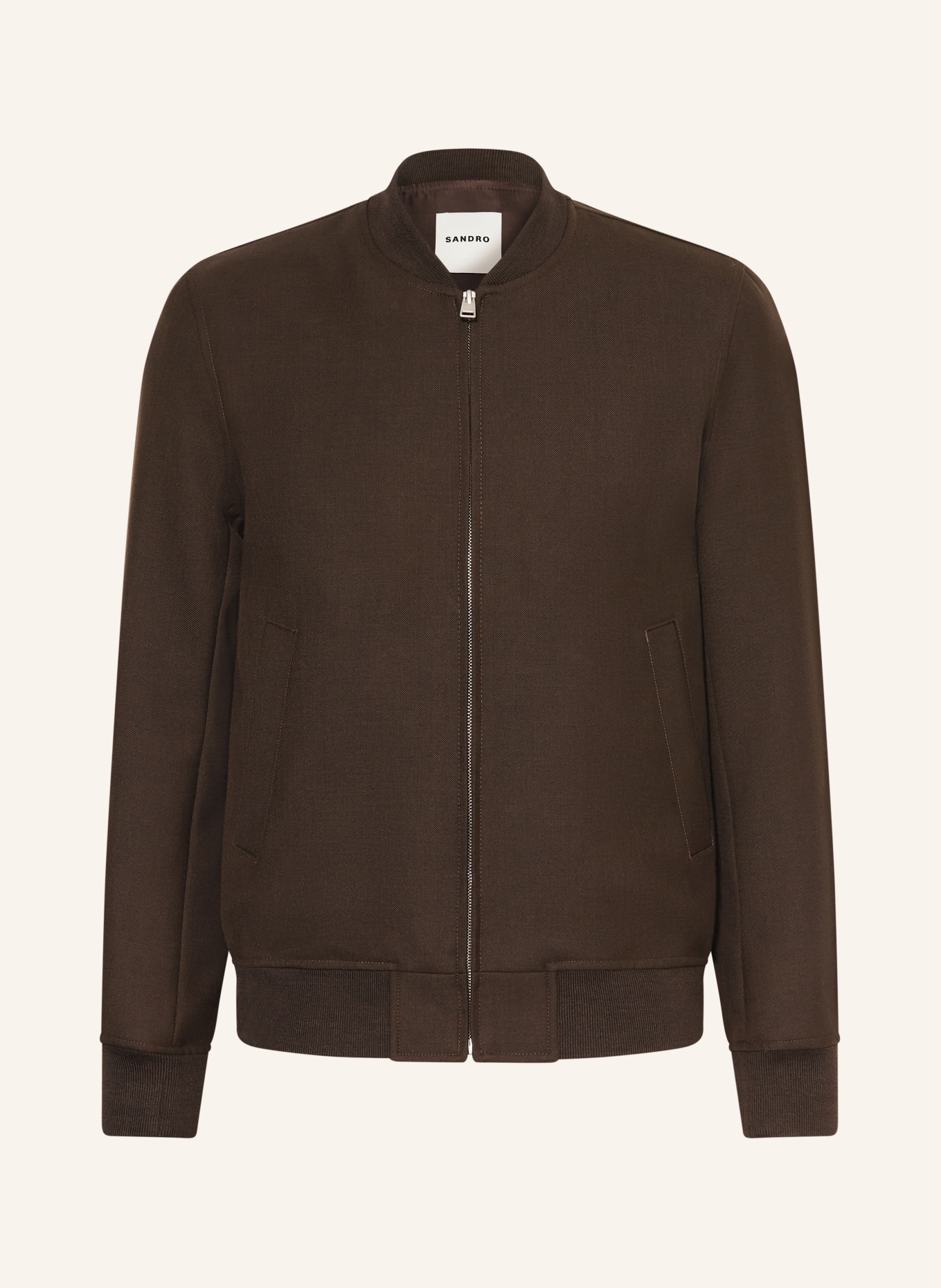 SANDRO Blouson: DUNKELBRAUN