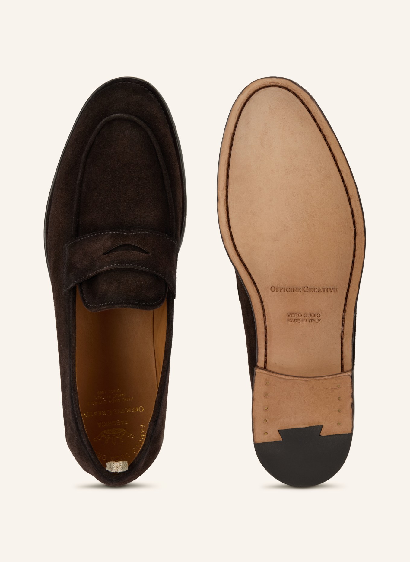 OFFICINE CREATIVE Penny-Loafer OPERA 001: DUNKELBRAUN
