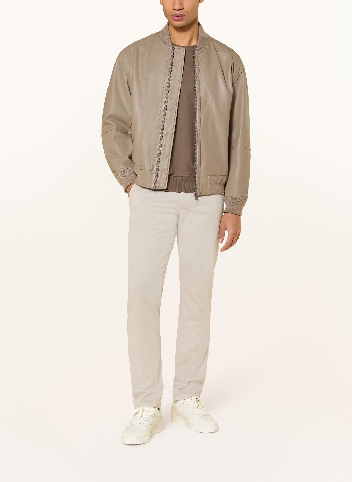 BOSS Chino CHINO Slim Fit: ECRU