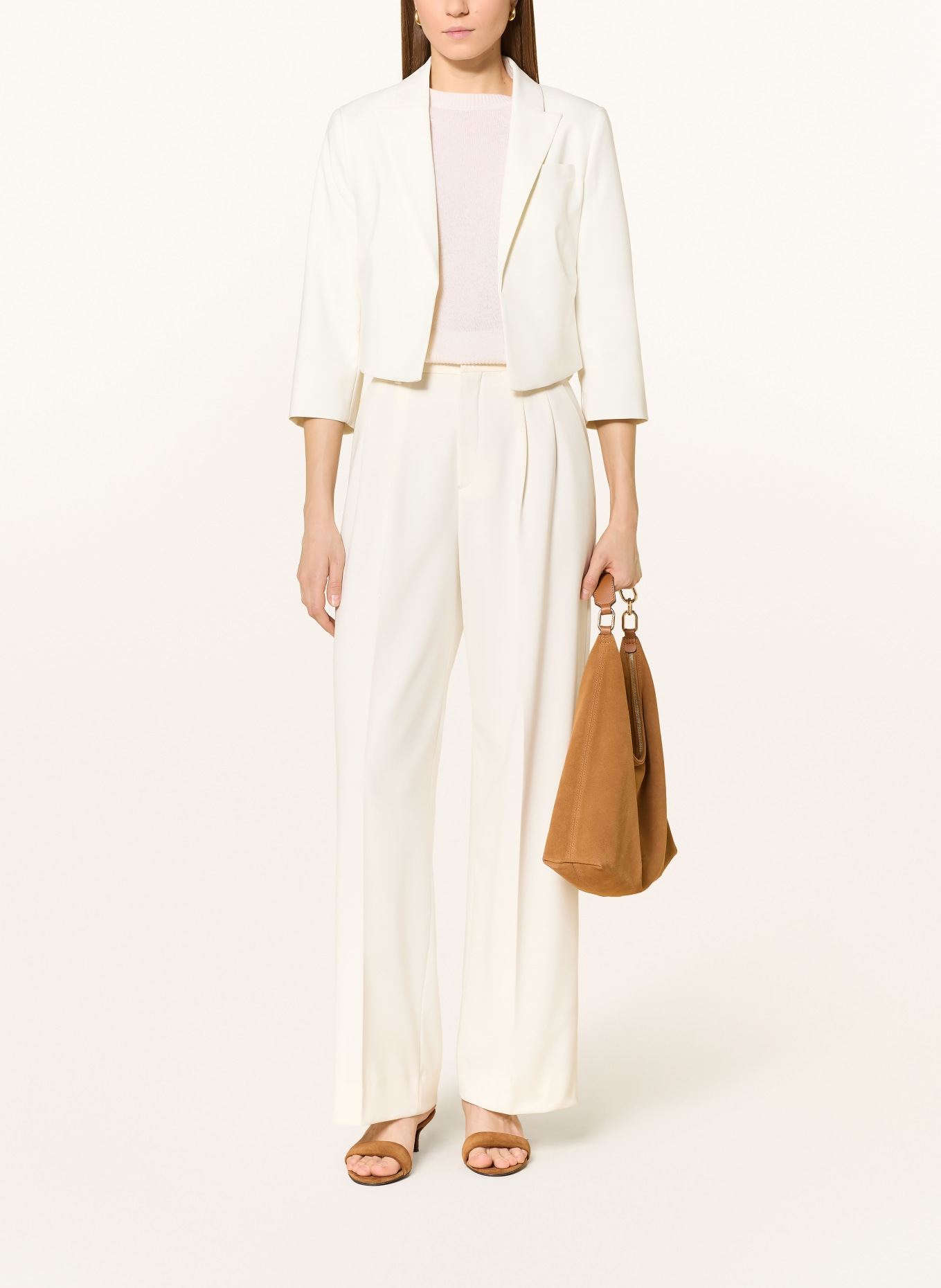 Betty Barclay Cropped blejzr s 3/4 rukávem: KRÉMOVÁ