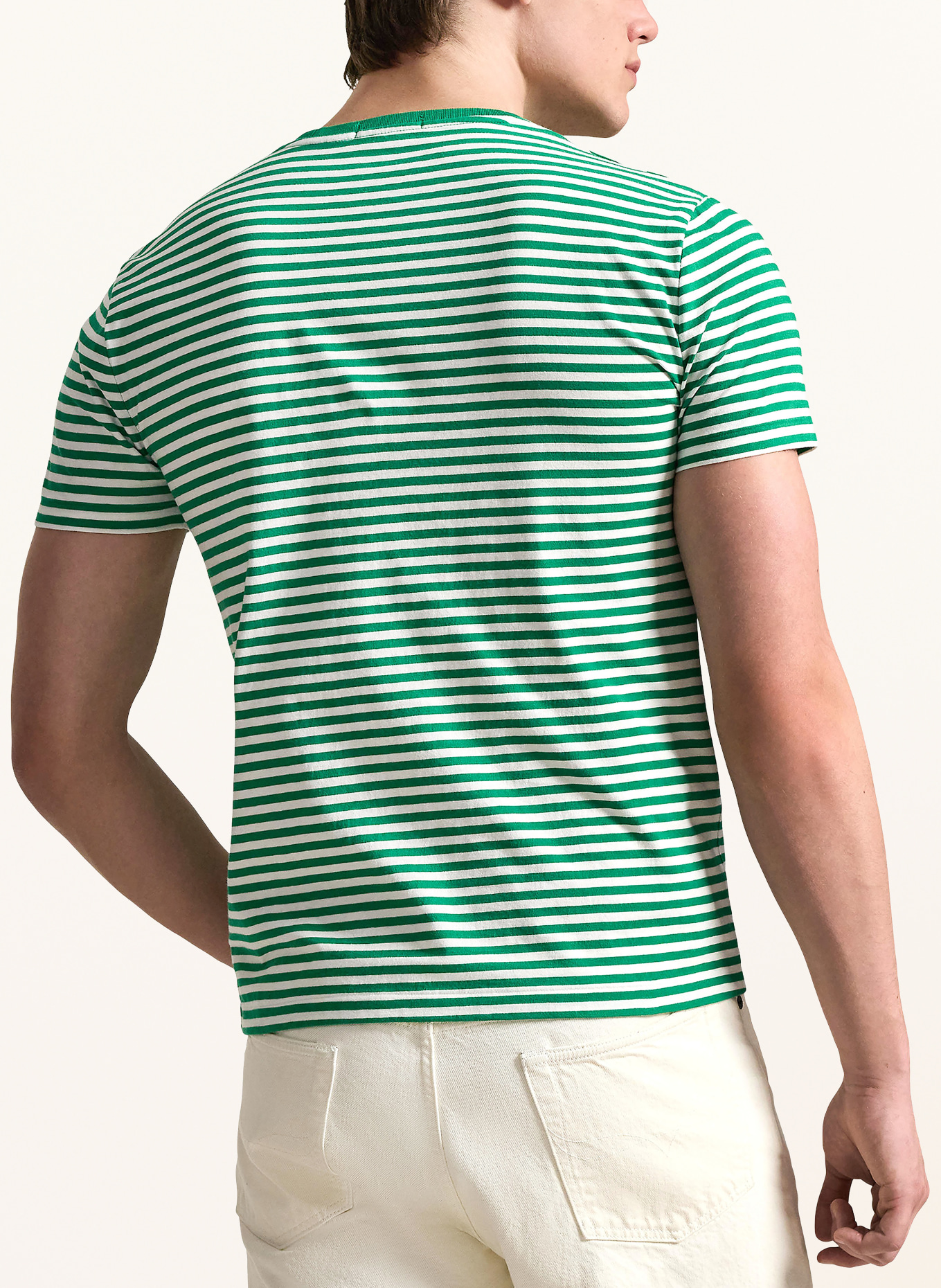 POLO RALPH LAUREN Tričko: ZELENÁ / BÍLÁ