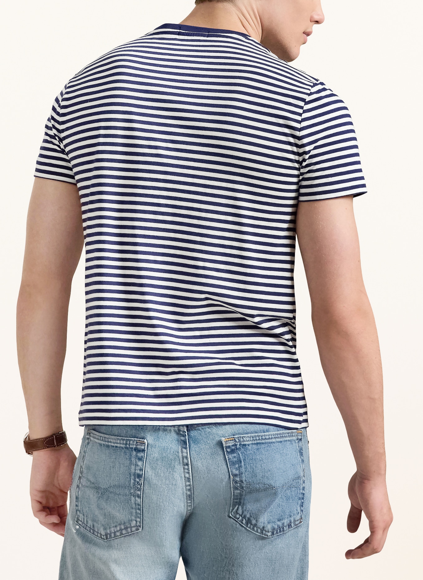 POLO RALPH LAUREN T-Shirt: DUNKELBLAU / WEISS