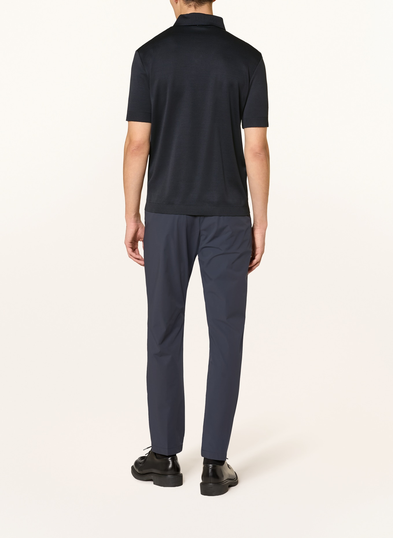 HERNO Koszulka polo z dżerseju: GRANATOWY