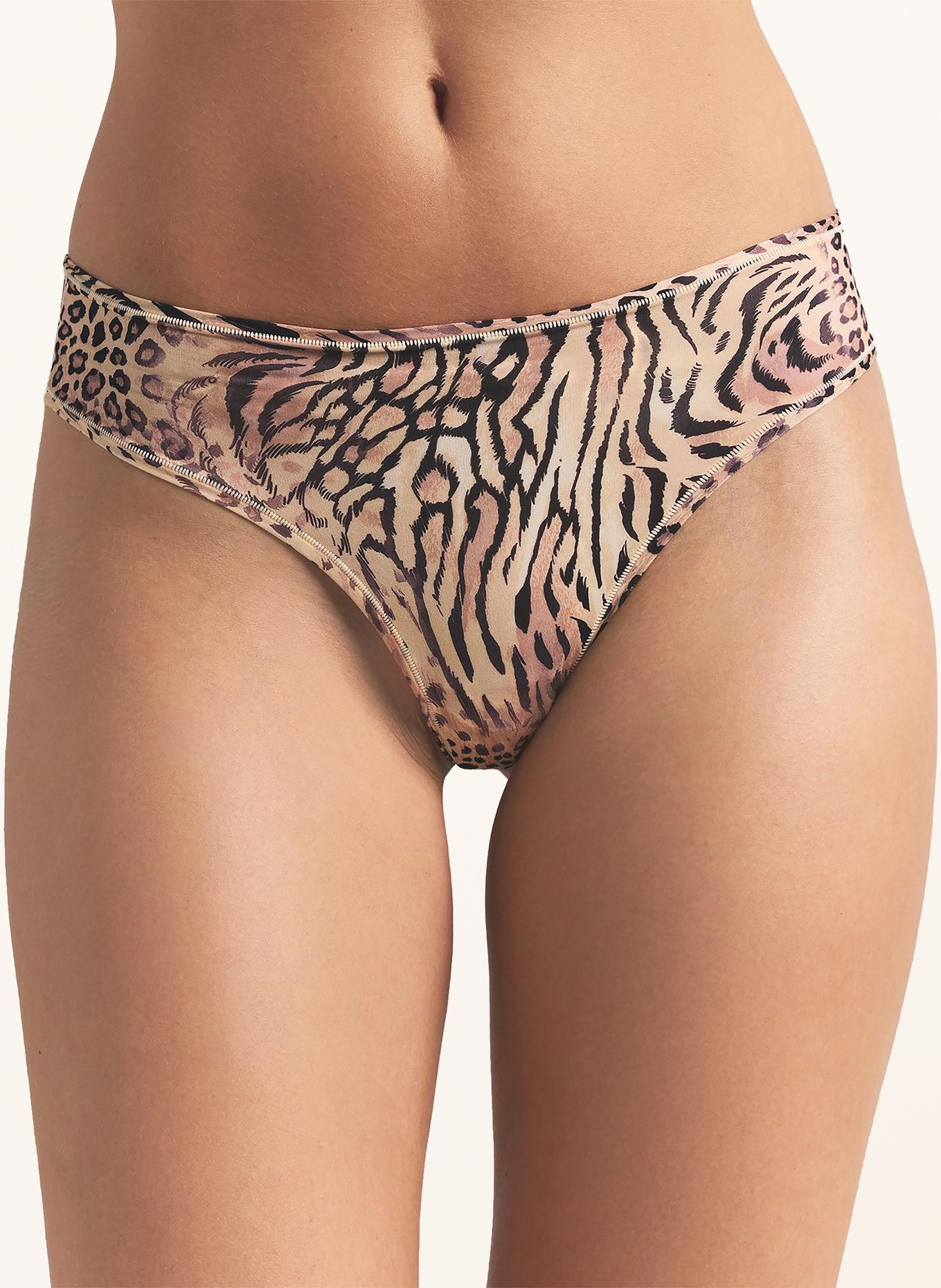 SKIMS Thong FITS EVERYBODY: SAND MULTI ANIMAL