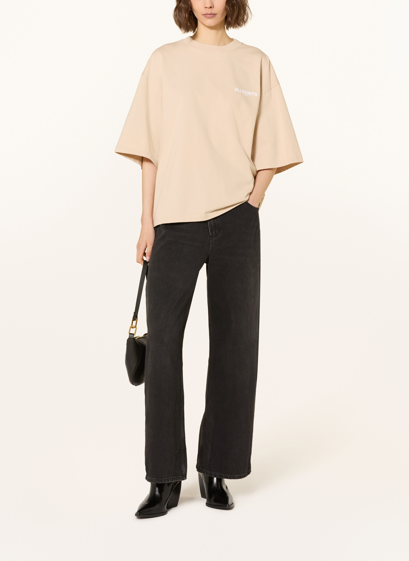 ALLSAINTS Oversized-Shirt AMELIE: BEIGE