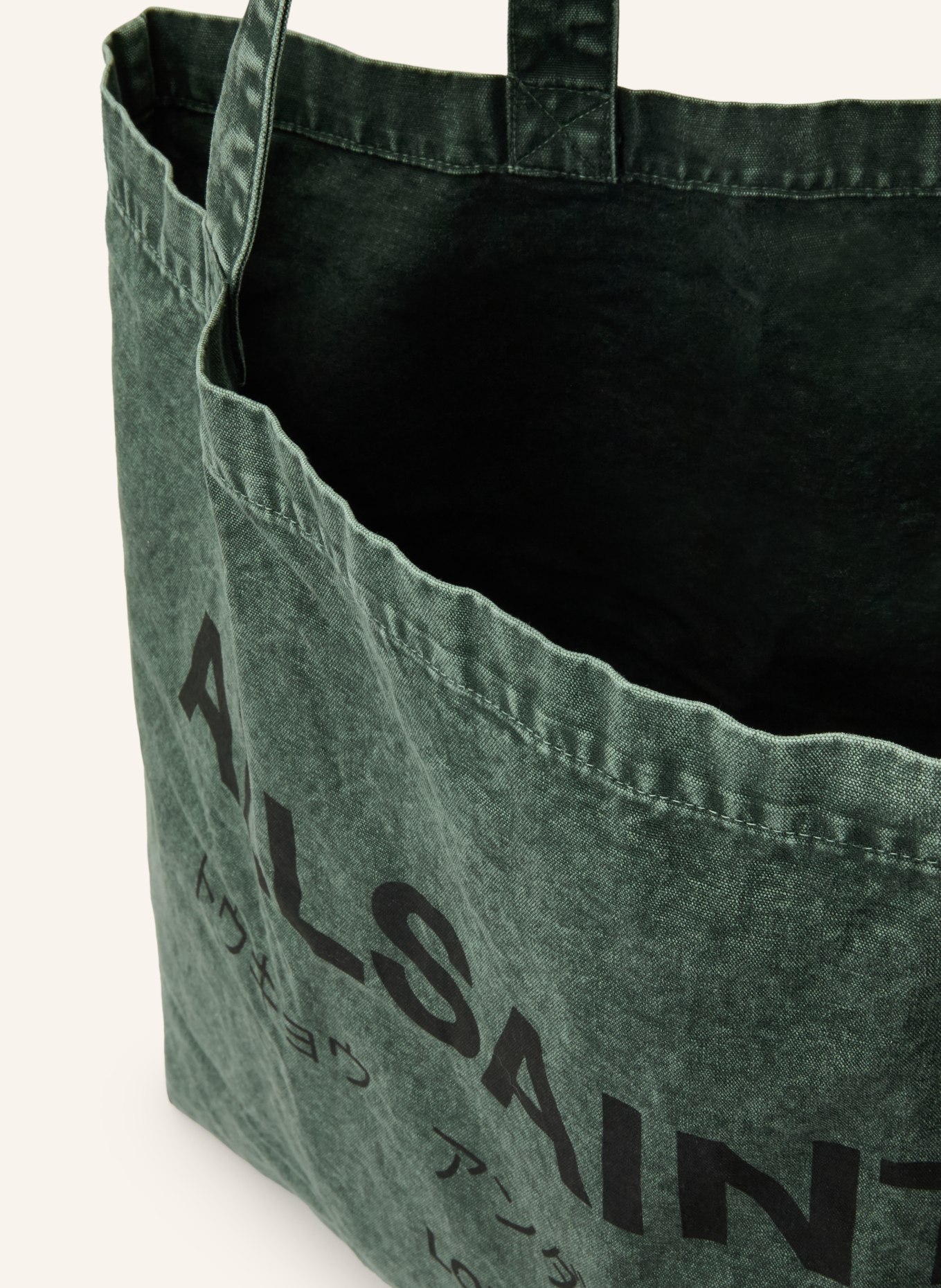 ALLSAINTS Sac cabas UNDERGROUND TOTE: GROEN