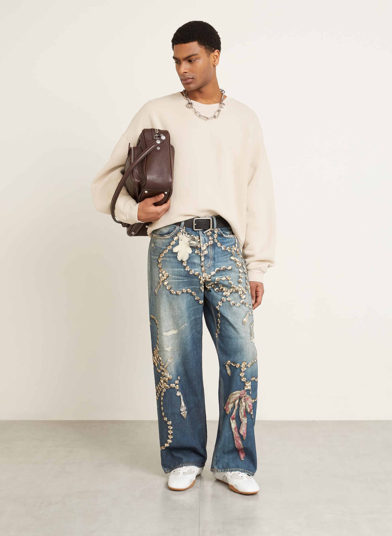 Acne Studios Sweatshirt: BEIGE