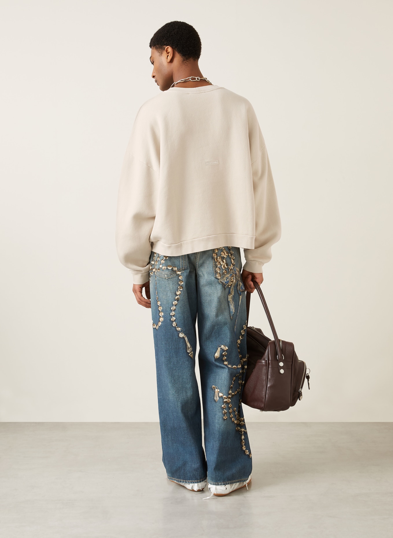 Acne Studios Sweatshirt: BEIGE