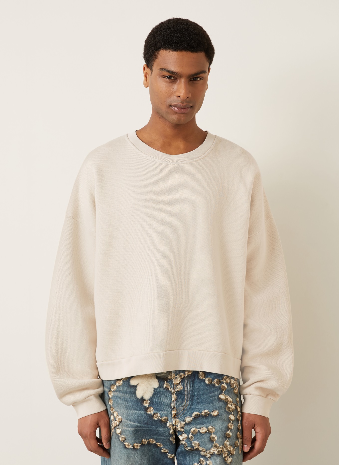 Acne Studios Sweatshirt: BEIGE