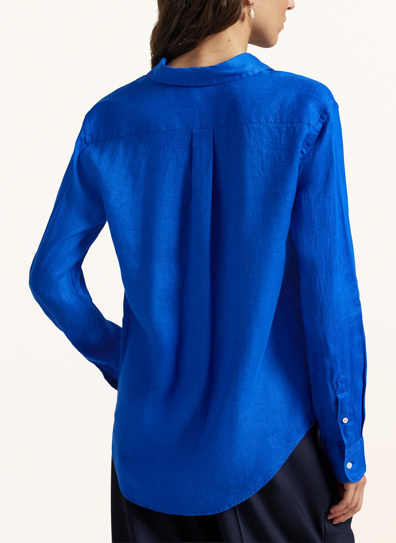 POLO RALPH LAUREN Koszula z lnu: GRANATOWY / CIEMNOCZERWONY