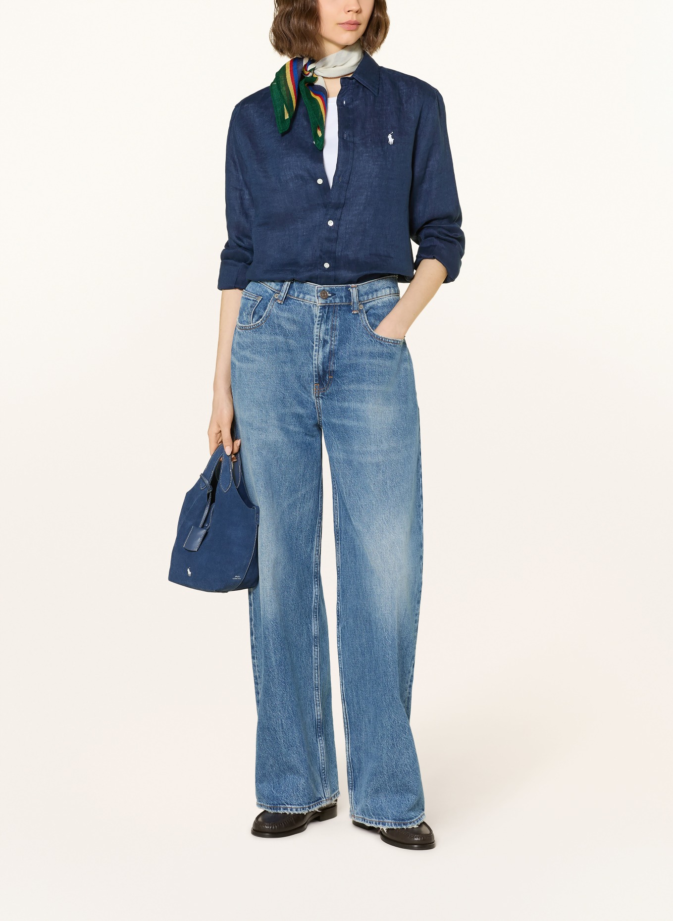 POLO RALPH LAUREN Koszula z lnu: GRANATOWY