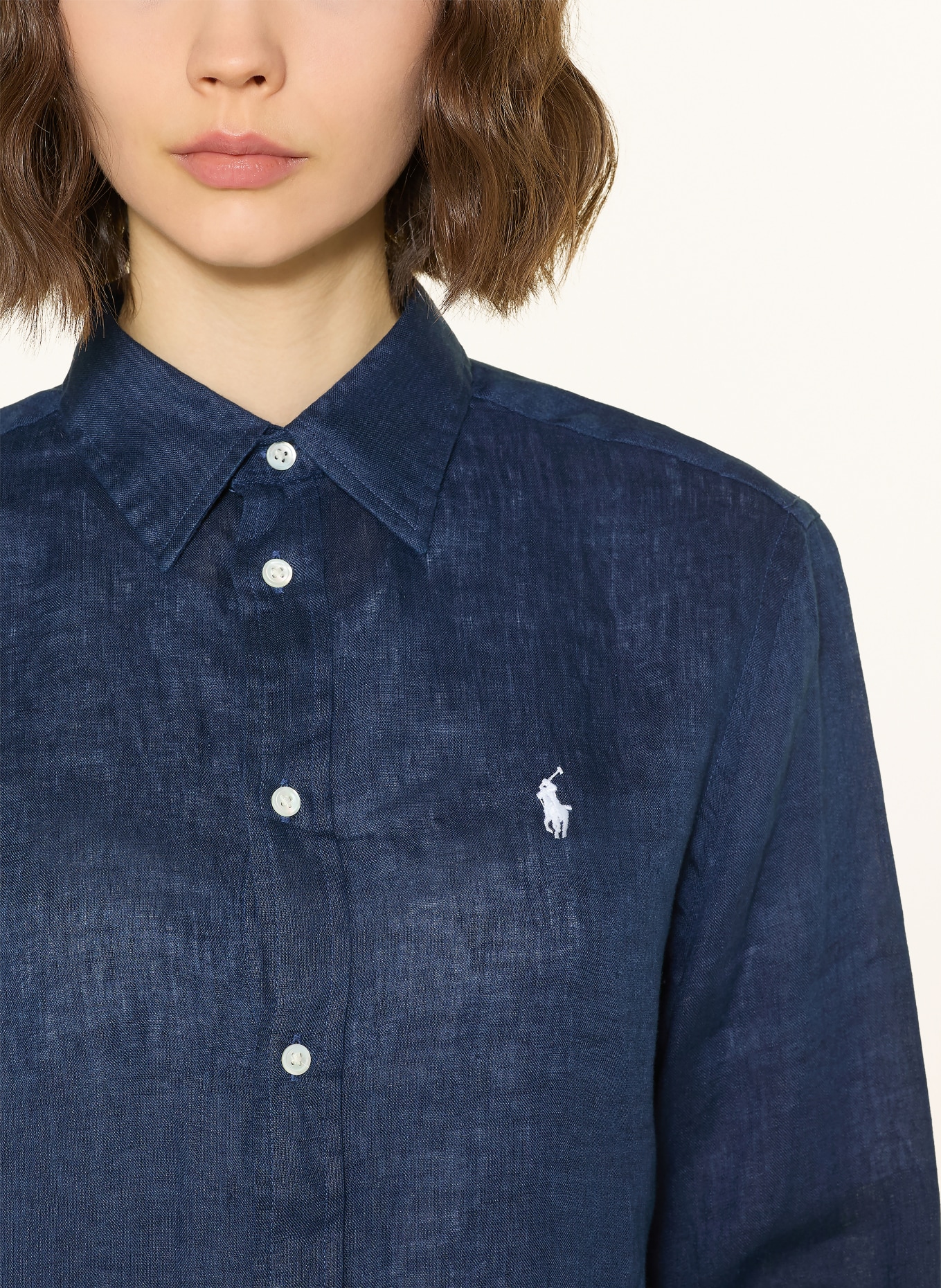 POLO RALPH LAUREN Koszula z lnu: GRANATOWY