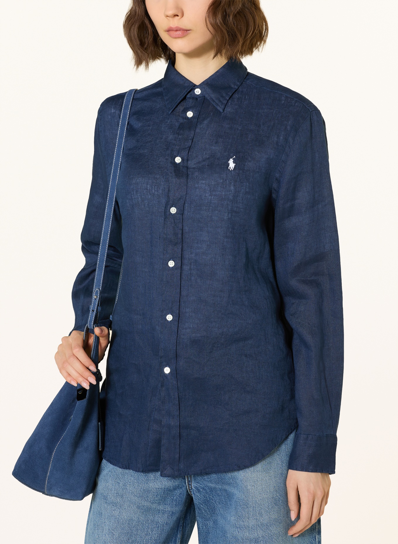 POLO RALPH LAUREN Koszula z lnu: GRANATOWY