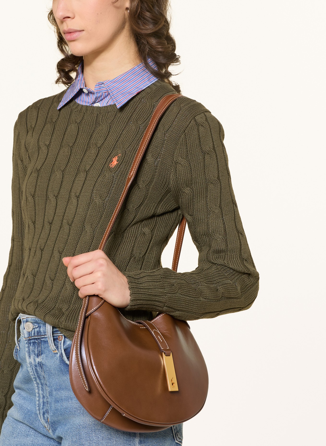 POLO RALPH LAUREN Handtasche: COGNAC