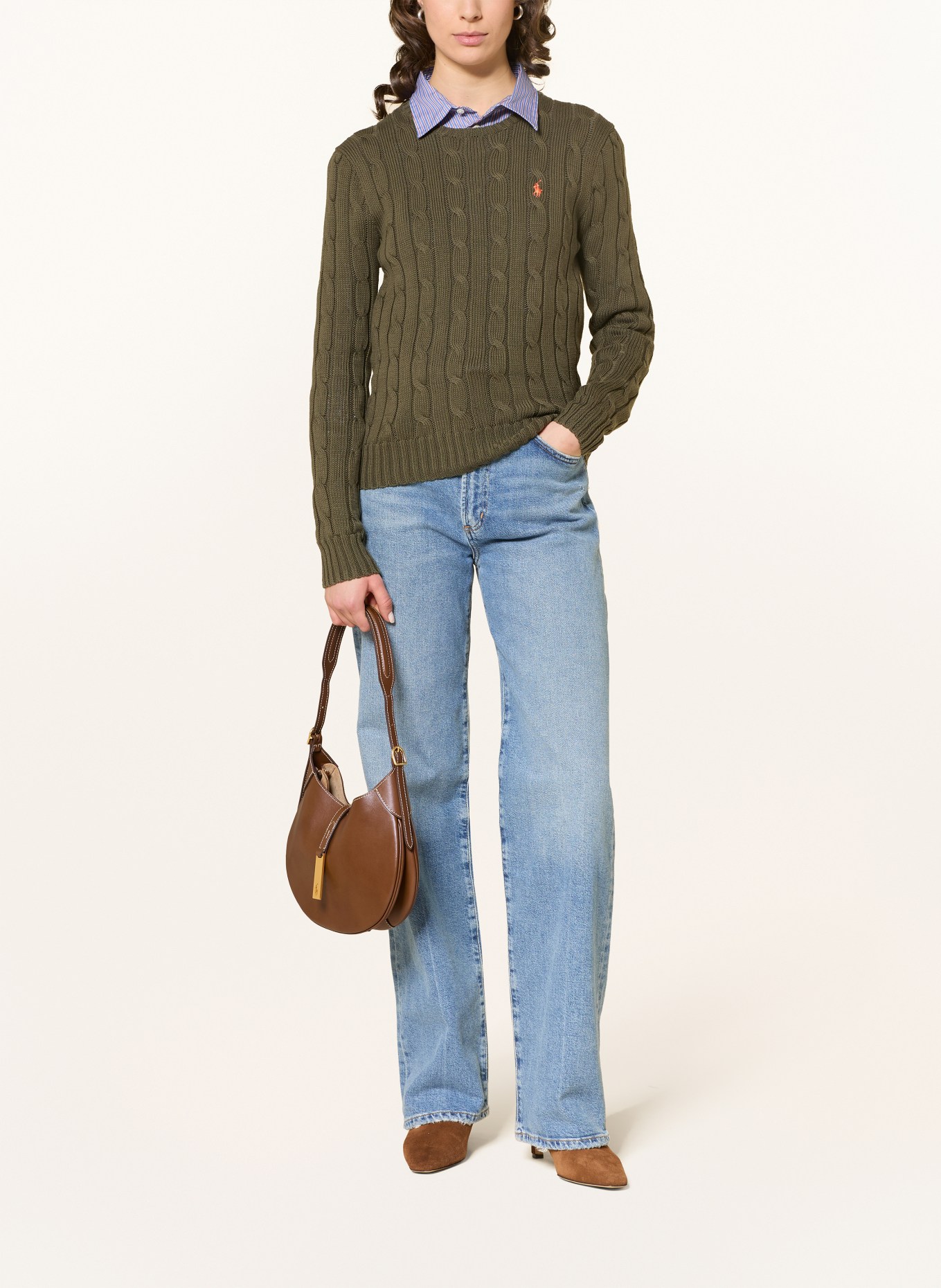 POLO RALPH LAUREN Handtasche: COGNAC