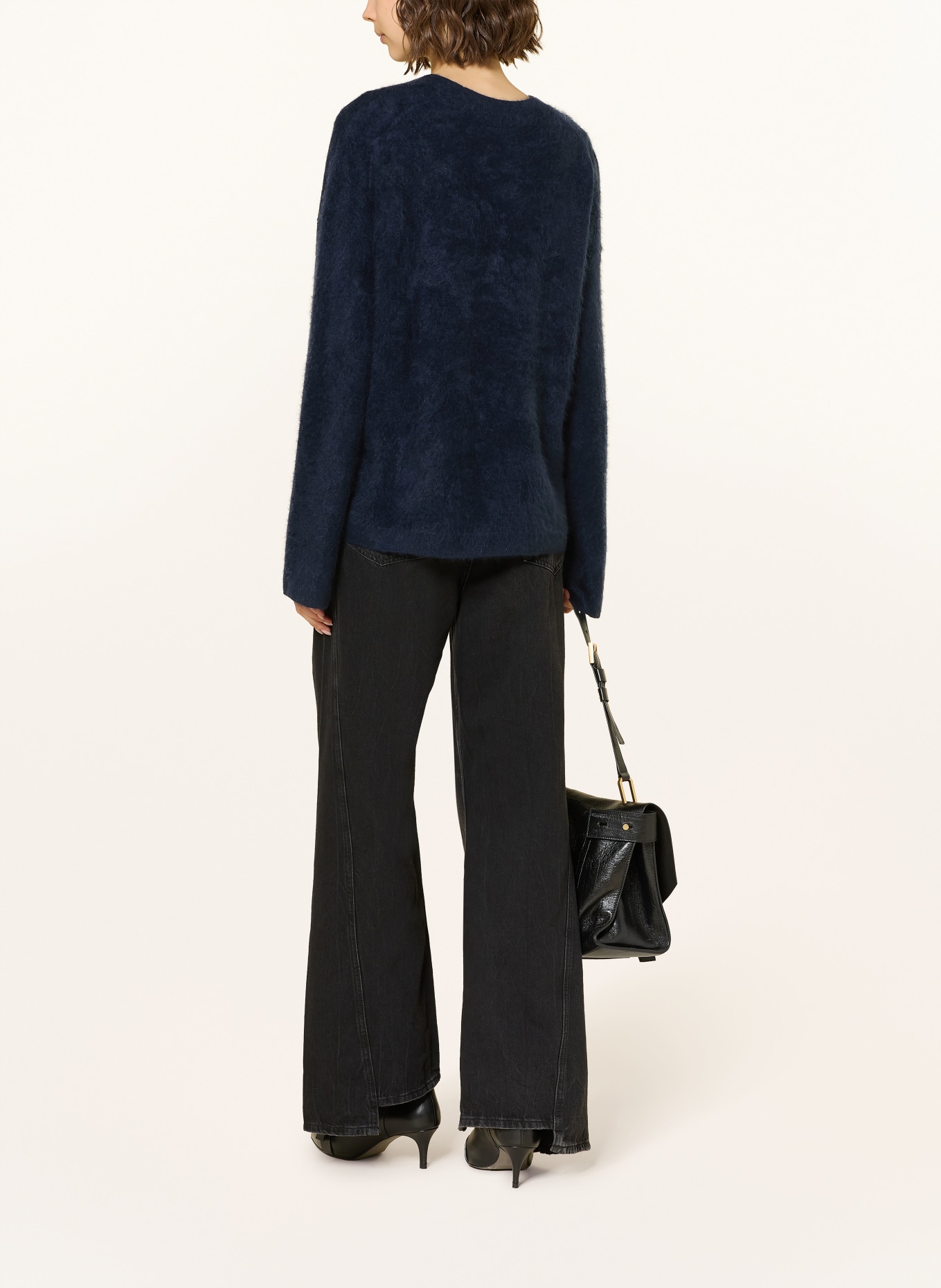 ALLSAINTS Cashmere-Pullover REBEL: DUNKELBLAU