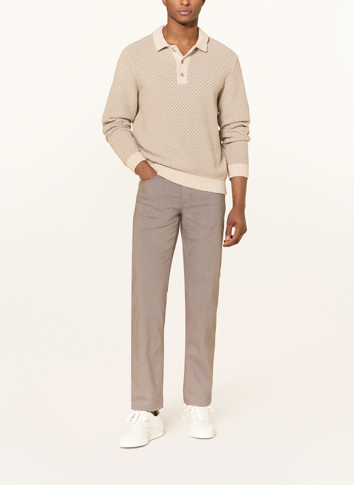 MAC Kalhoty ARNE Modern Fit: ČERNOŠEDÁ