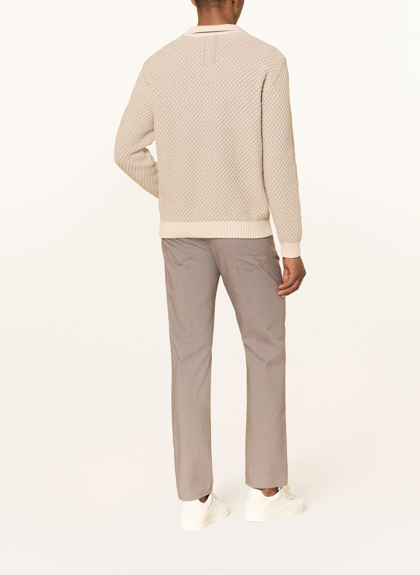 MAC Kalhoty ARNE Modern Fit: ČERNOŠEDÁ