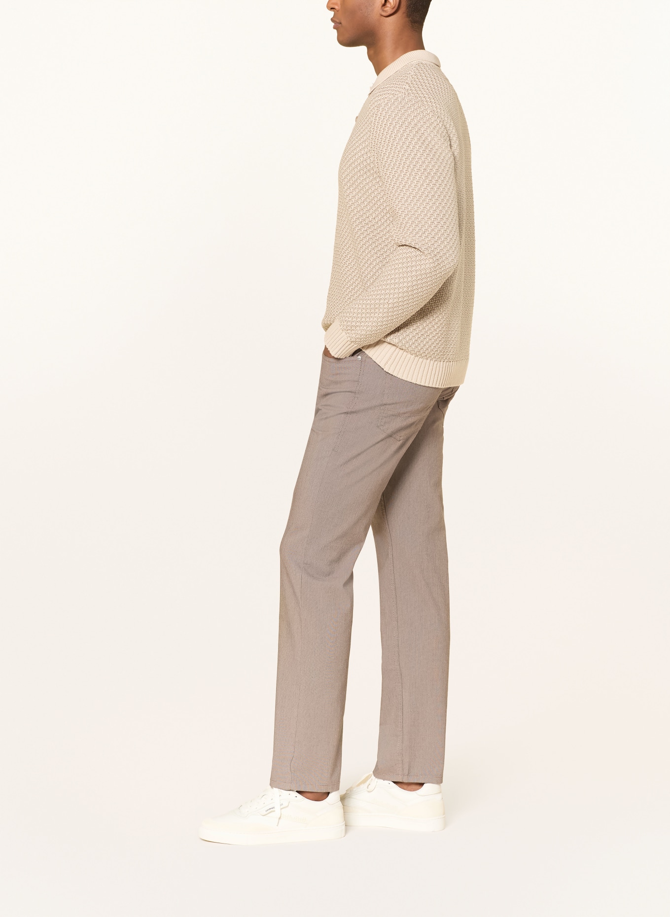 MAC Kalhoty ARNE Modern Fit: ČERNOŠEDÁ