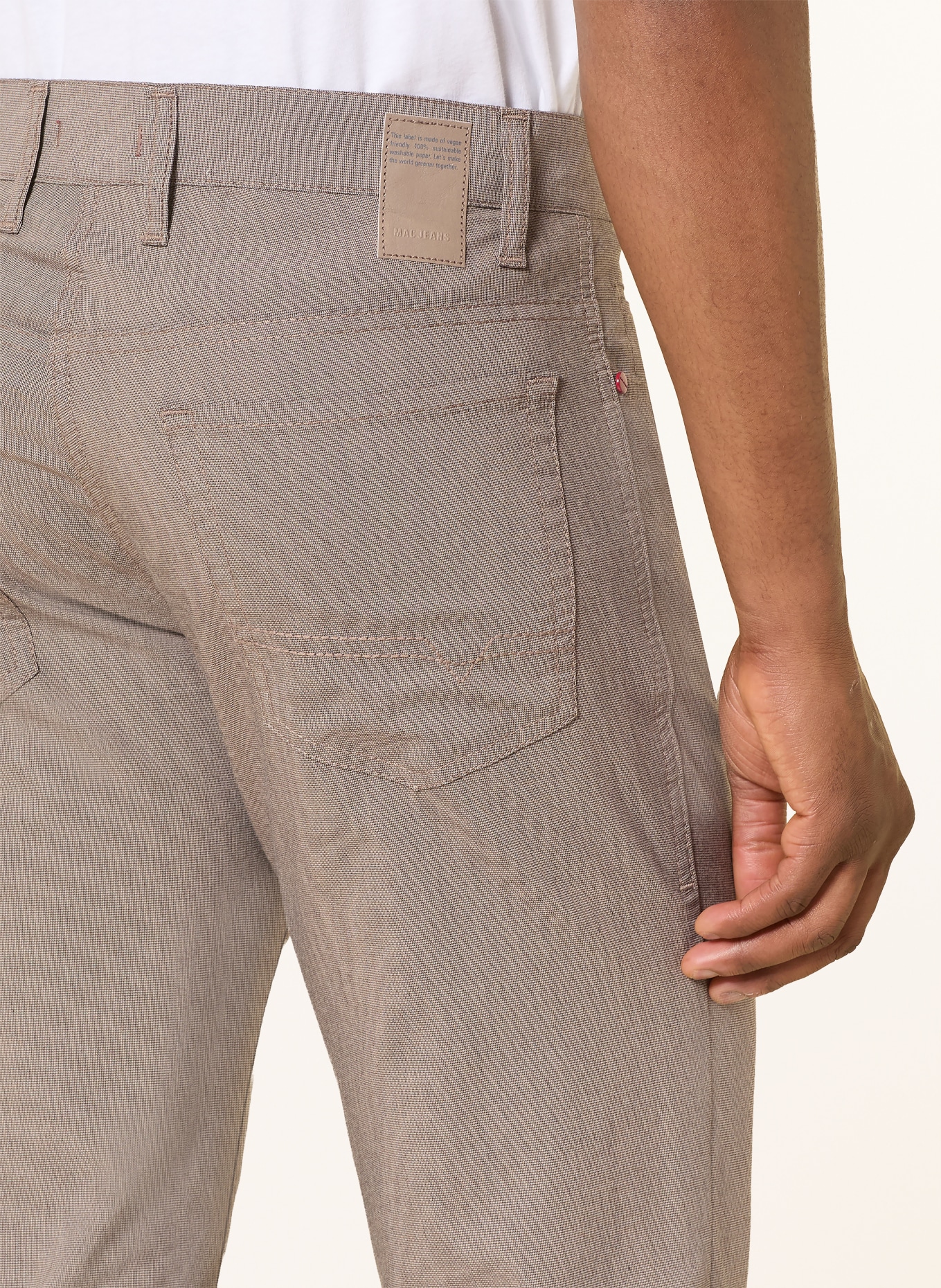 MAC Kalhoty ARNE Modern Fit: ČERNOŠEDÁ