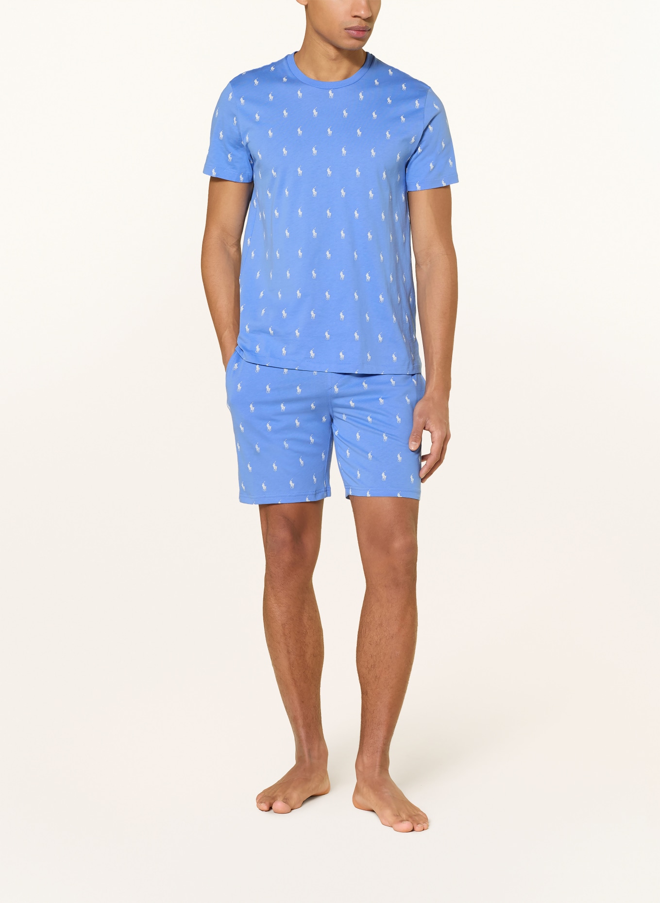 POLO RALPH LAUREN Lounge shorts: BLUE / WHITE