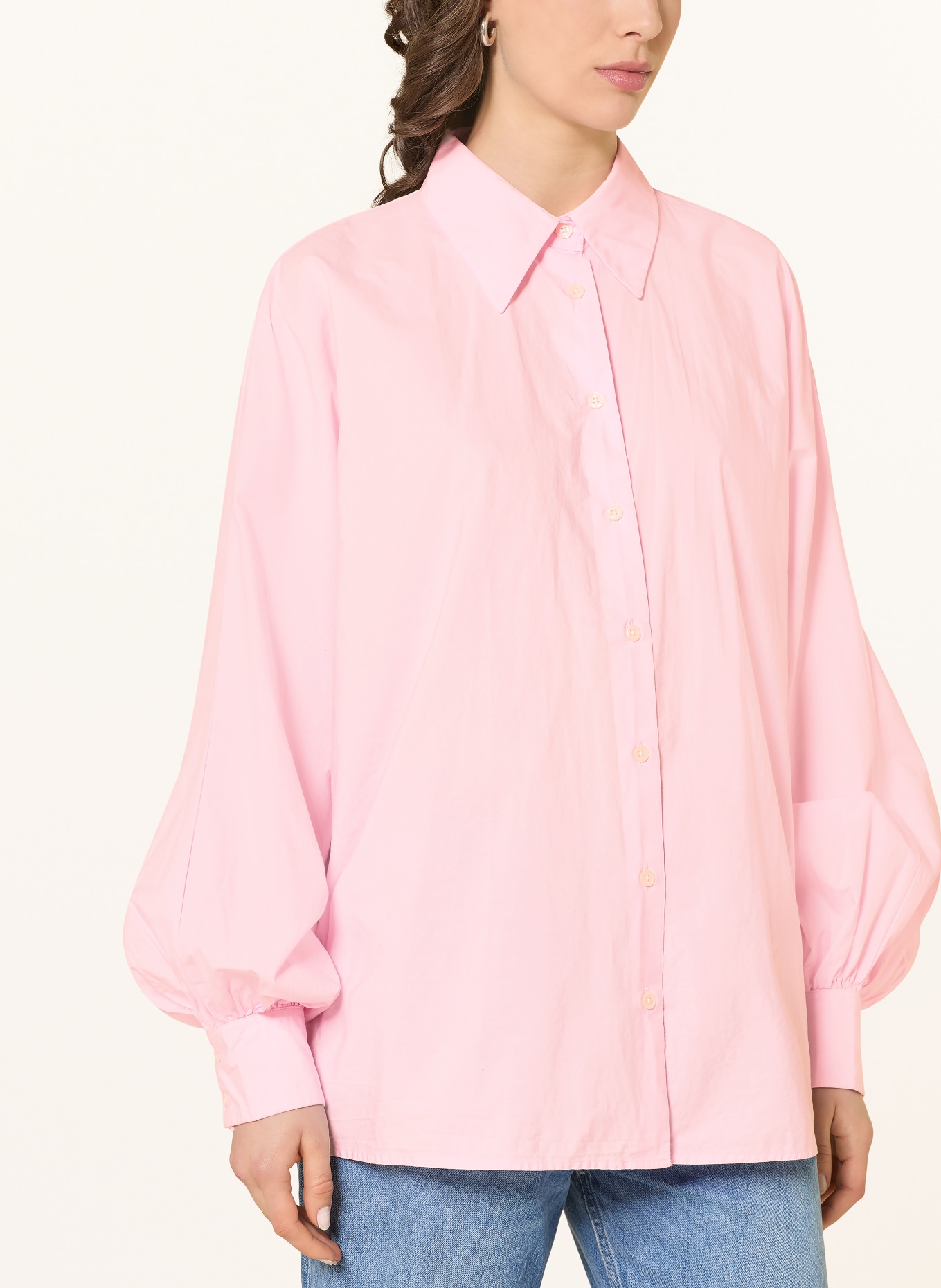SoSUE Oversized shirt blouse ANTONIA: PINK