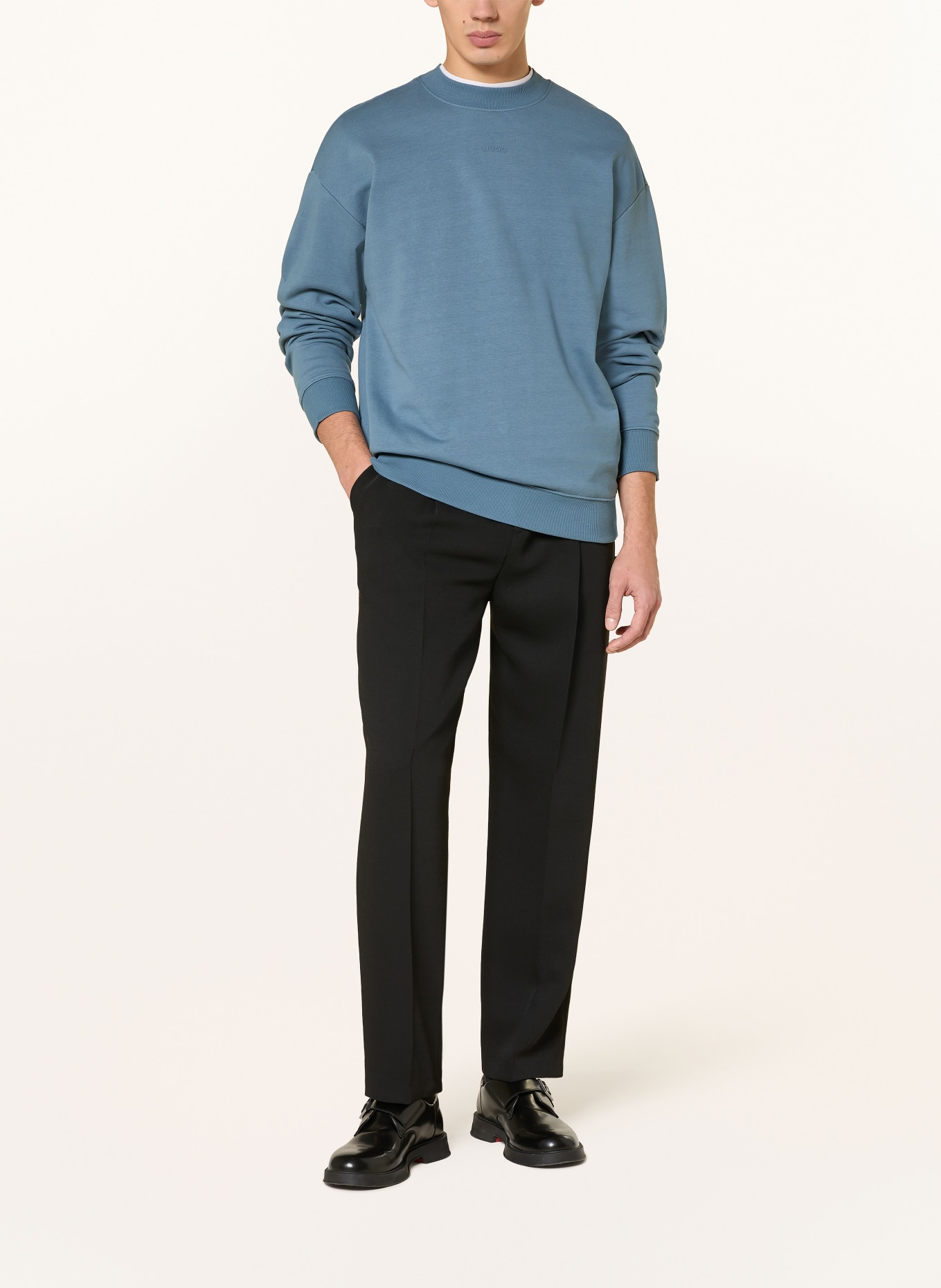 HUGO Sweatshirt DAPOCREW: BLAU