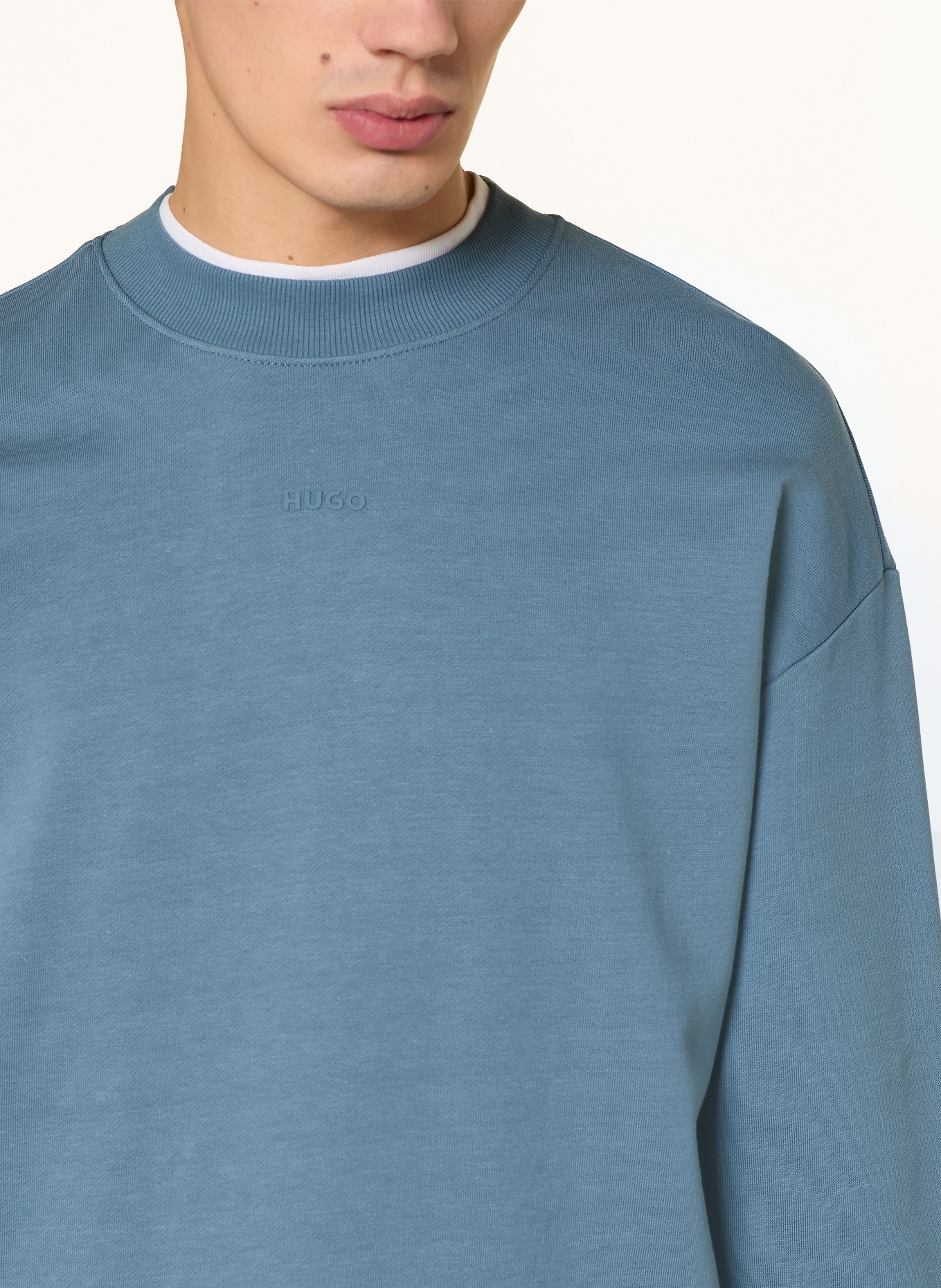 HUGO Sweatshirt DAPOCREW: BLAU