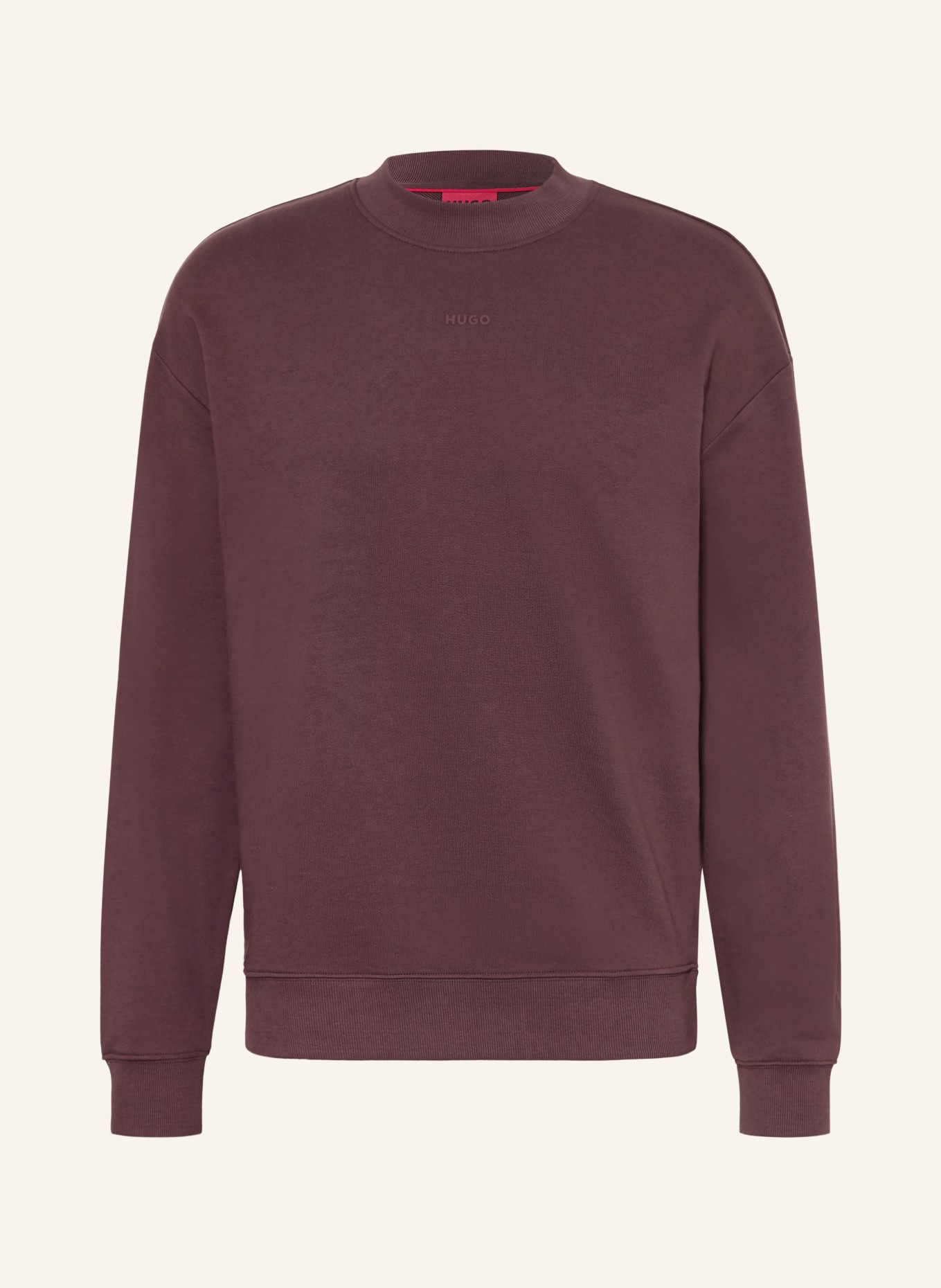 HUGO Sweatshirt DAPOCREW: DUNKELBRAUN