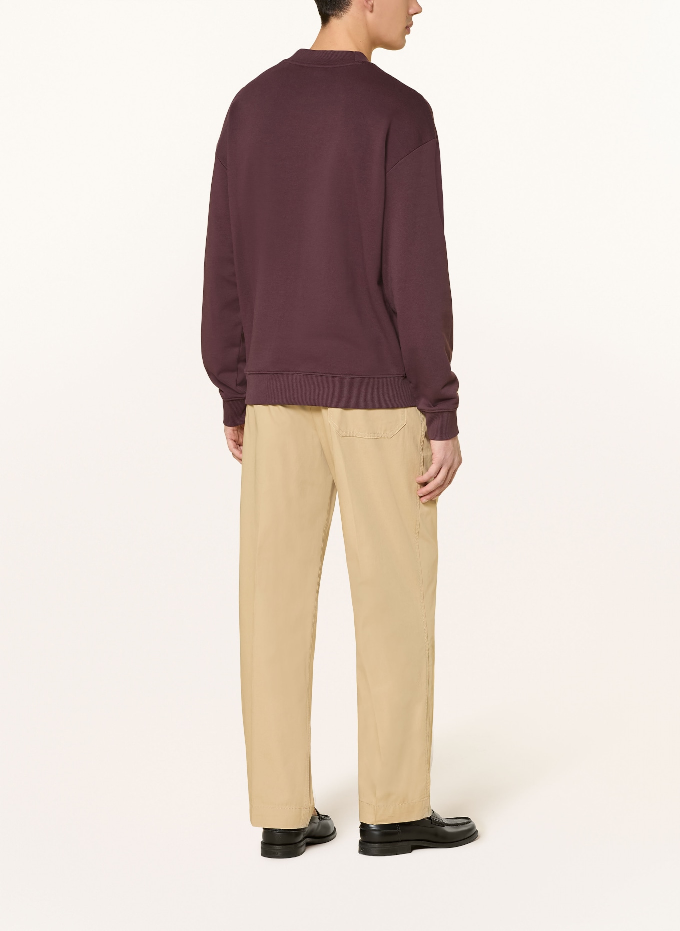 HUGO Sweatshirt DAPOCREW: DUNKELBRAUN