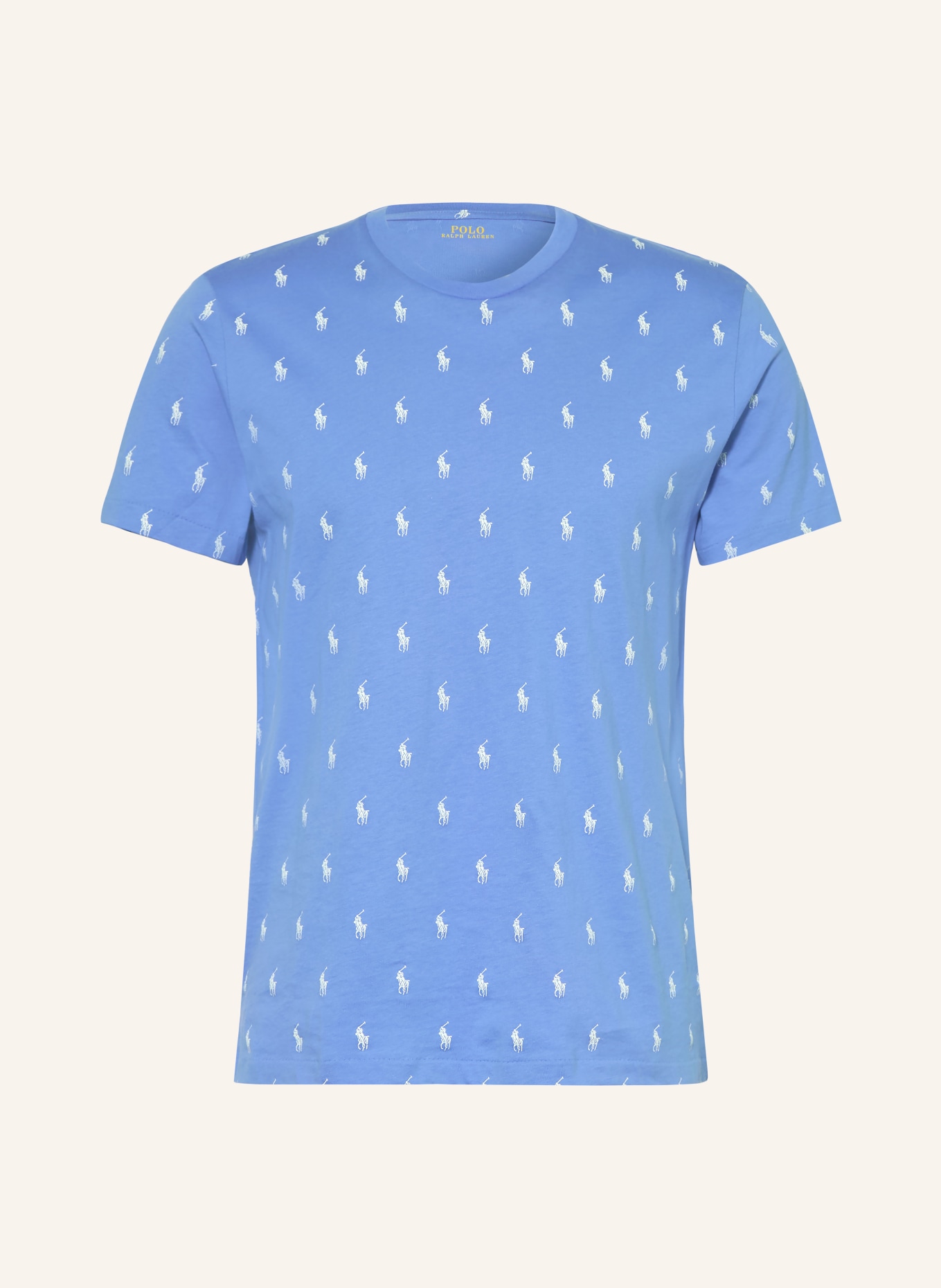 POLO RALPH LAUREN Lounge-Shirt: BLAU / WEISS