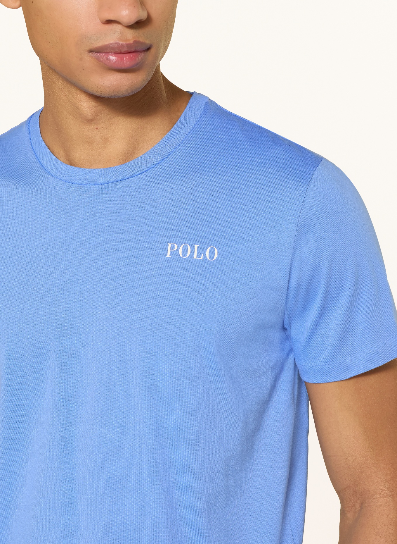 POLO RALPH LAUREN Lounge shirt: LIGHT BLUE