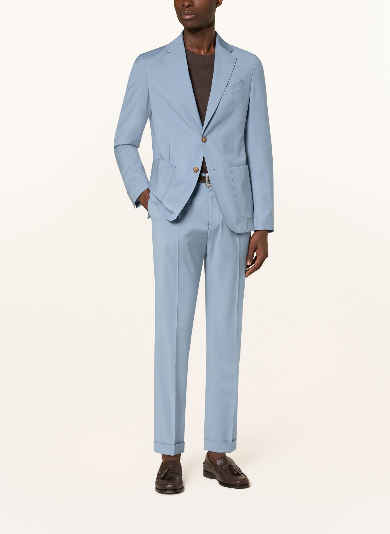 windsor. Suit trousers SAPO Slim Fit: 450 Lt/Pastel Blue 450