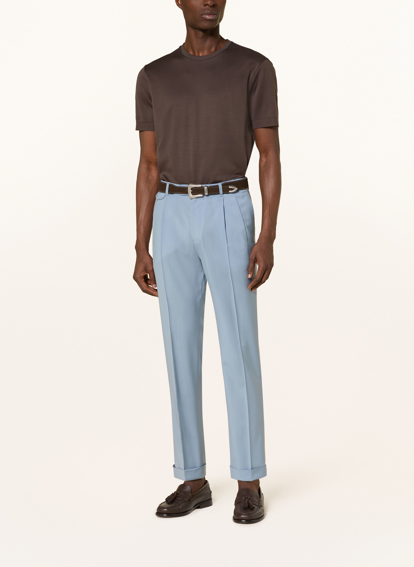 windsor. Suit trousers SAPO Slim Fit: 450 Lt/Pastel Blue 450