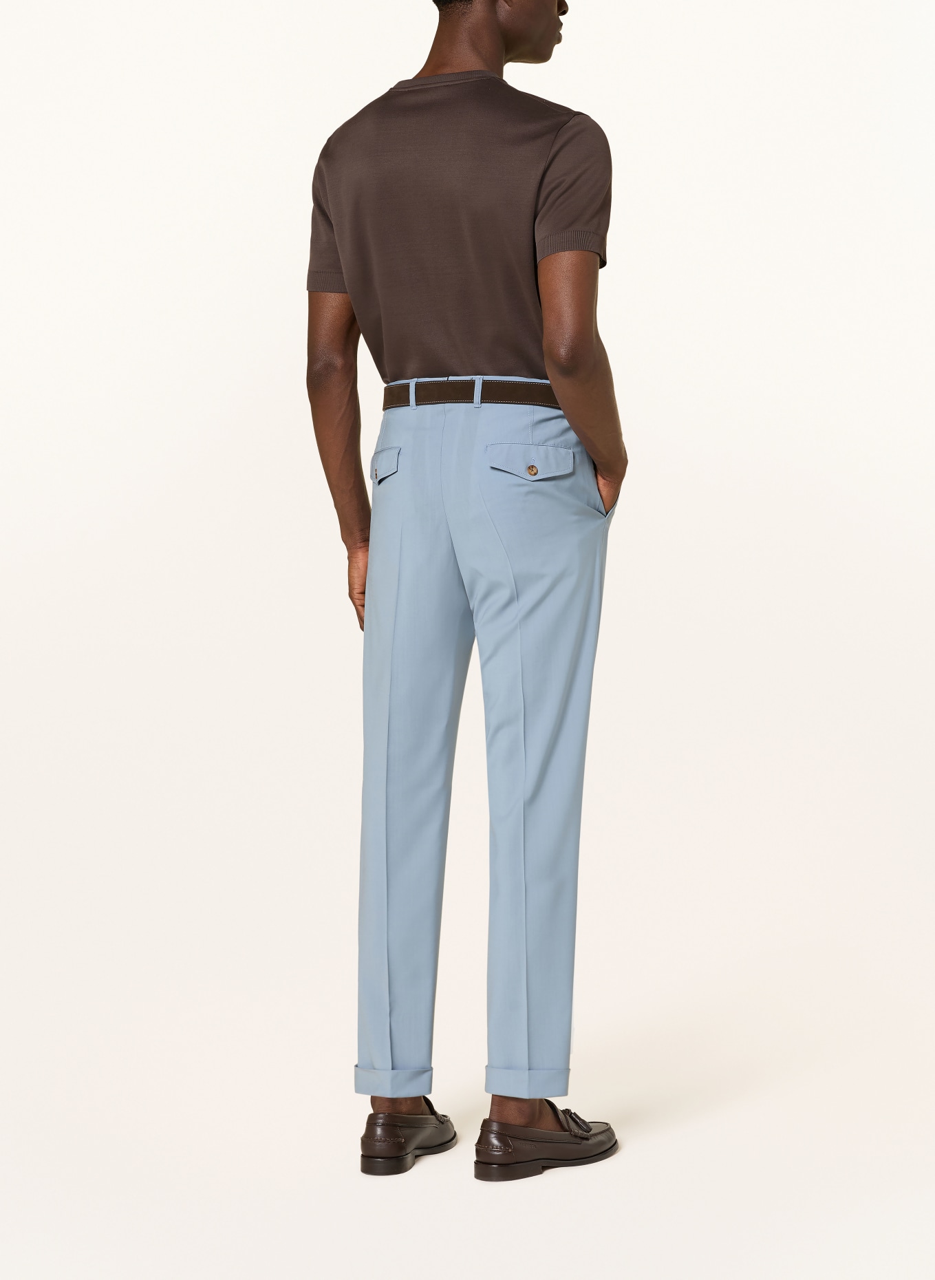 windsor. Suit trousers SAPO Slim Fit: 450 Lt/Pastel Blue 450