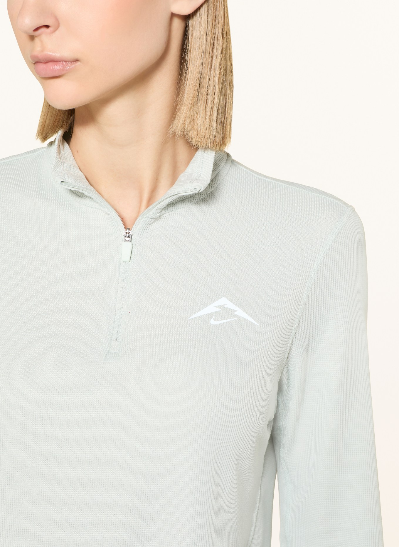 Nike Laufshirt TRAIL: HELLGRÜN