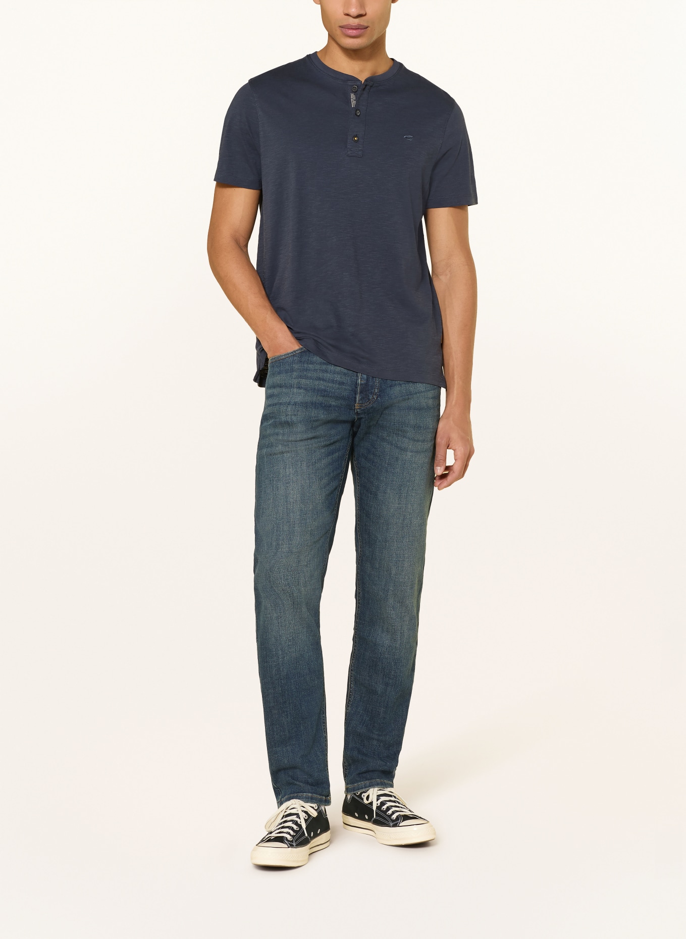 camel active T-Shirt: DUNKELBLAU