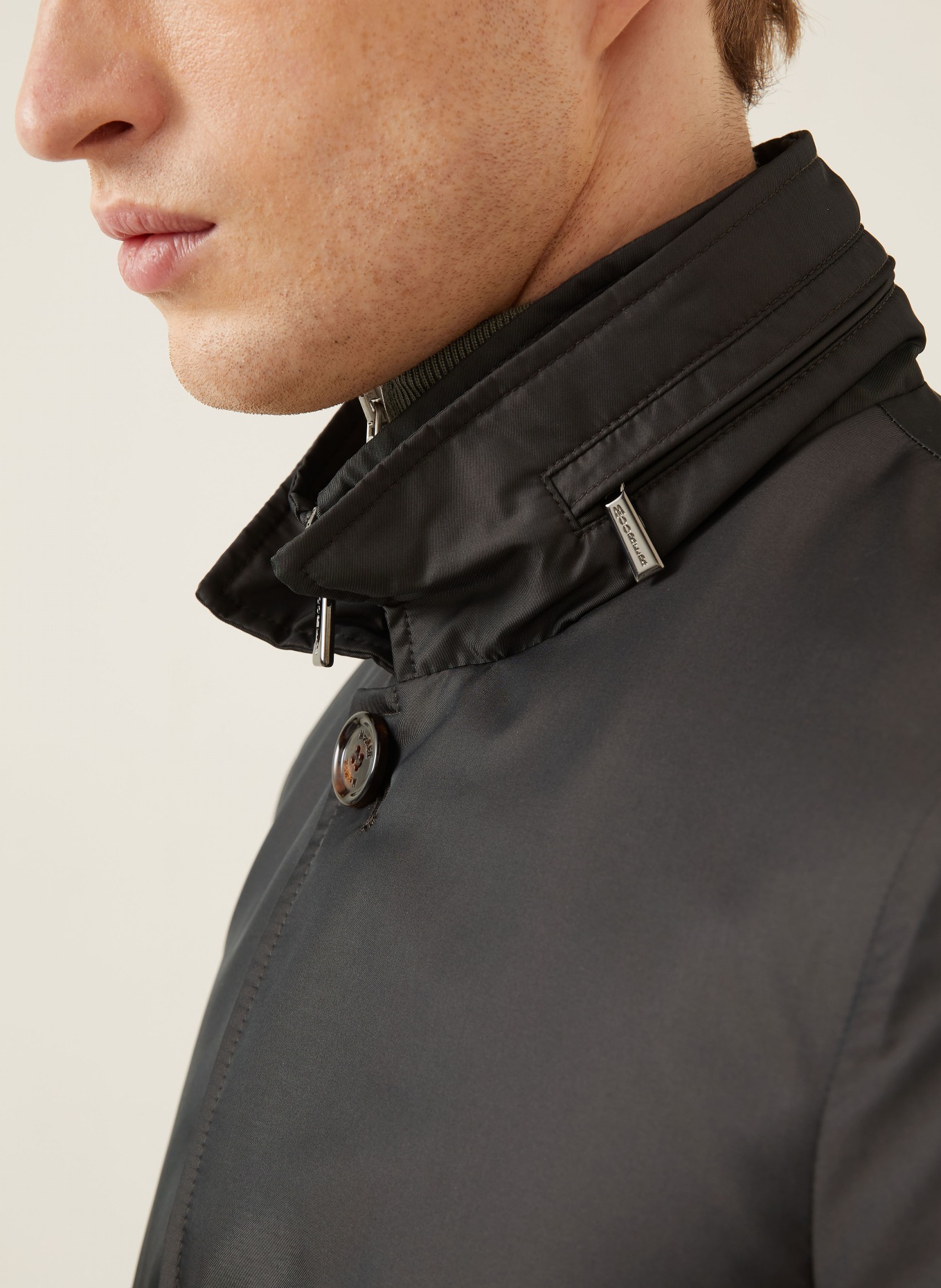 MOORER Jacke mit Blende: DUNKELGRAU