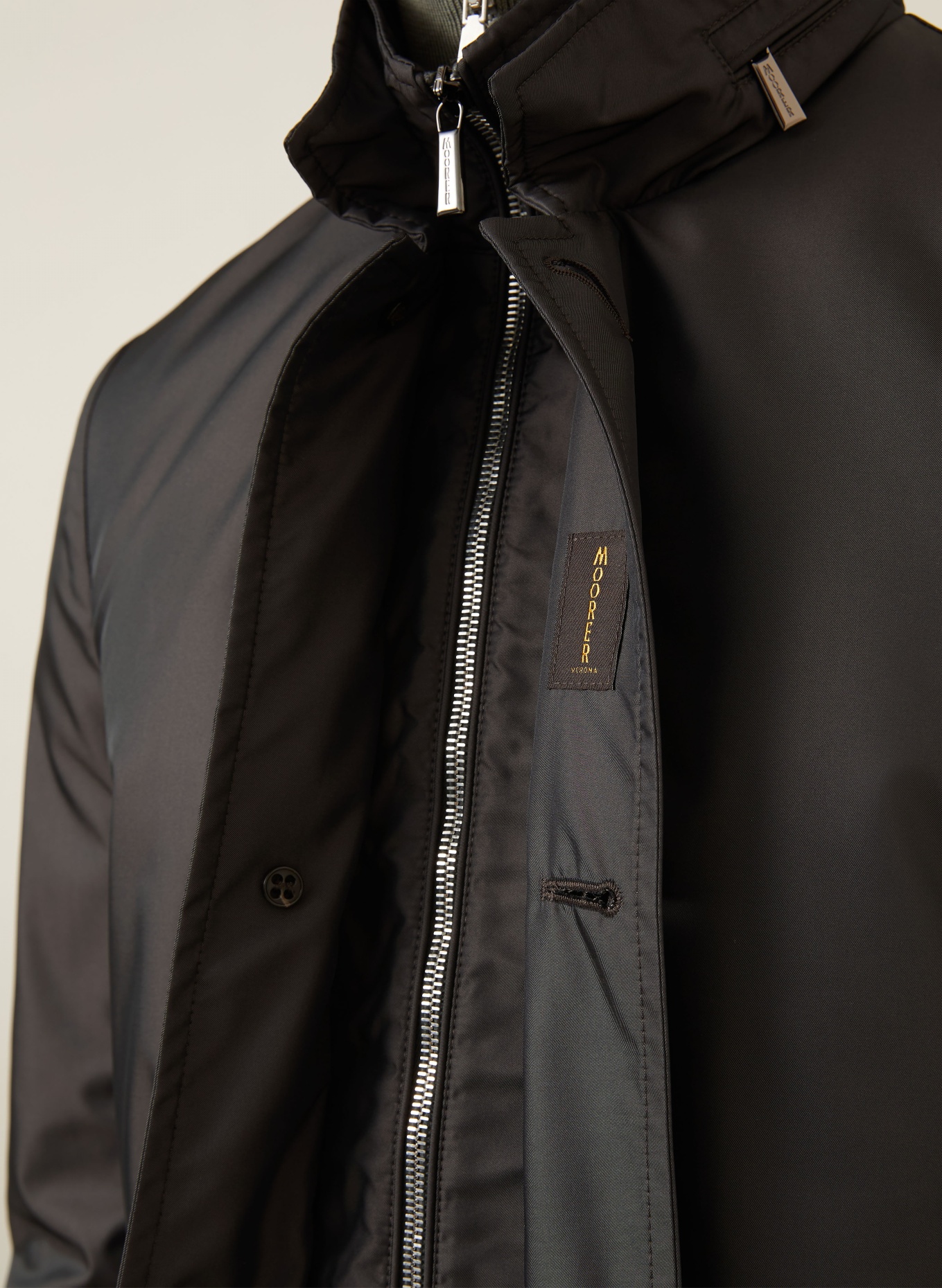 MOORER Jacke mit Blende: DUNKELGRAU