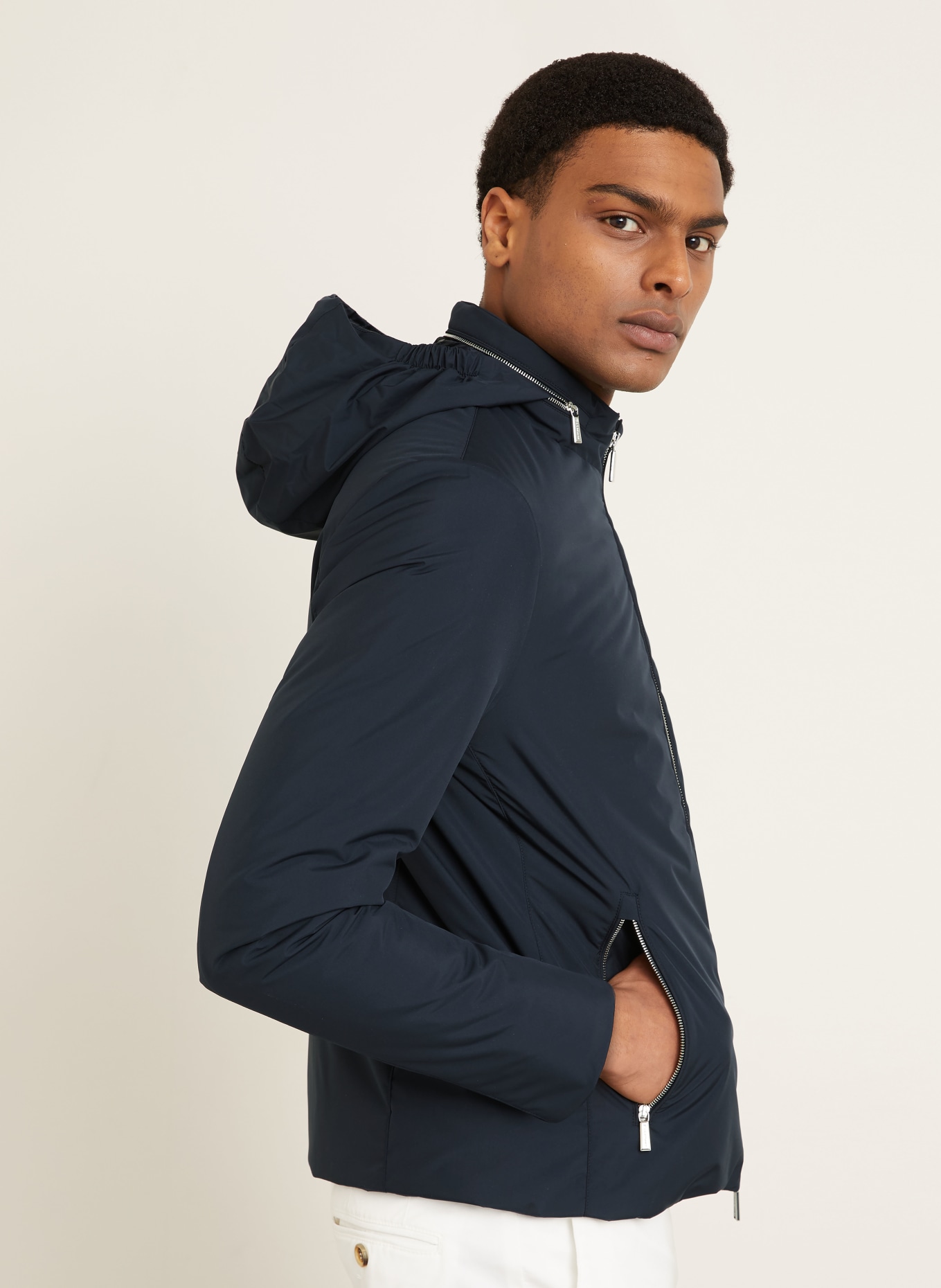 MOORER ALCIDE jacket: DARK BLUE