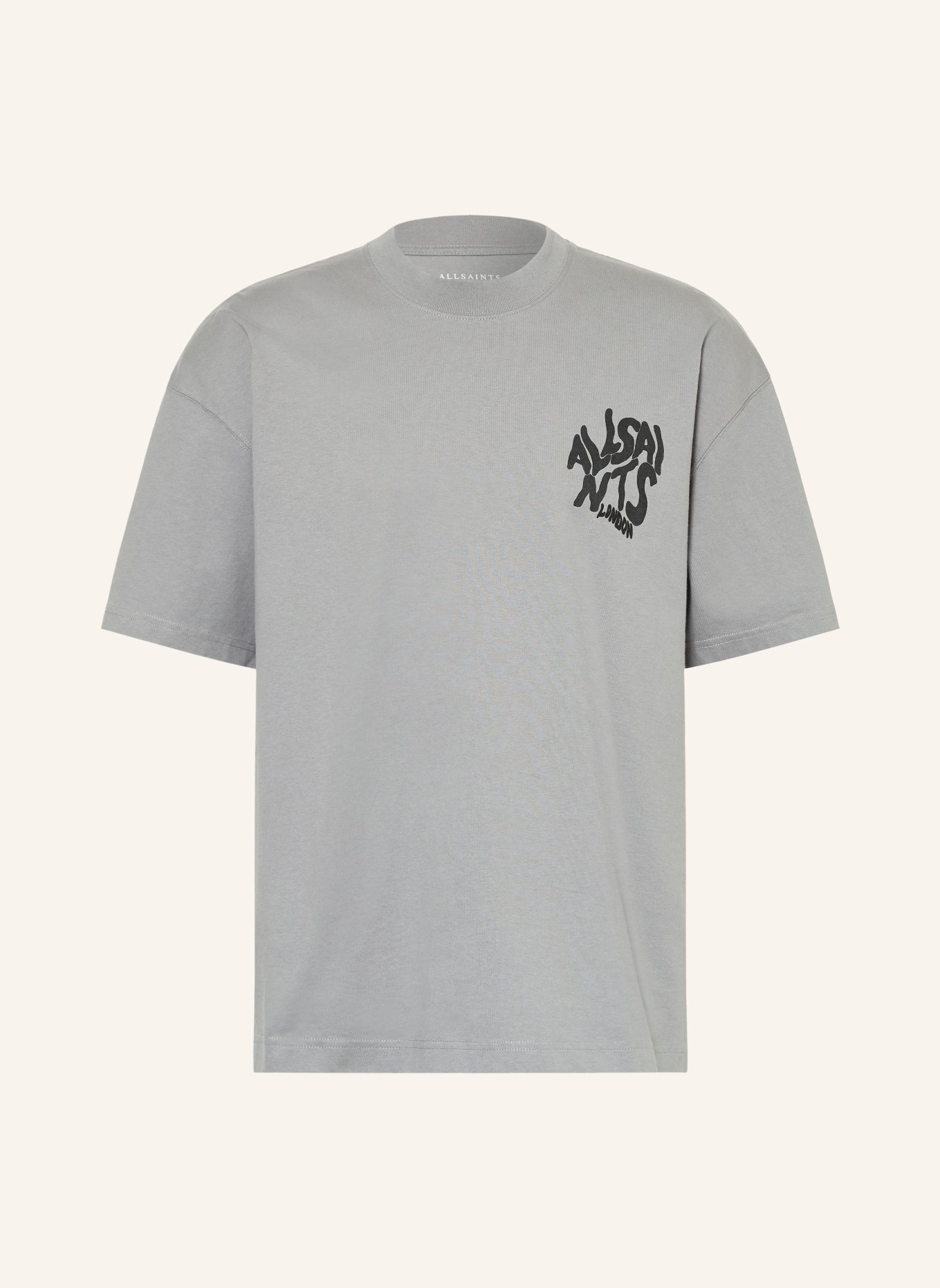 ALLSAINTS T-Shirt ORLANDO: TAUPE / SCHWARZ