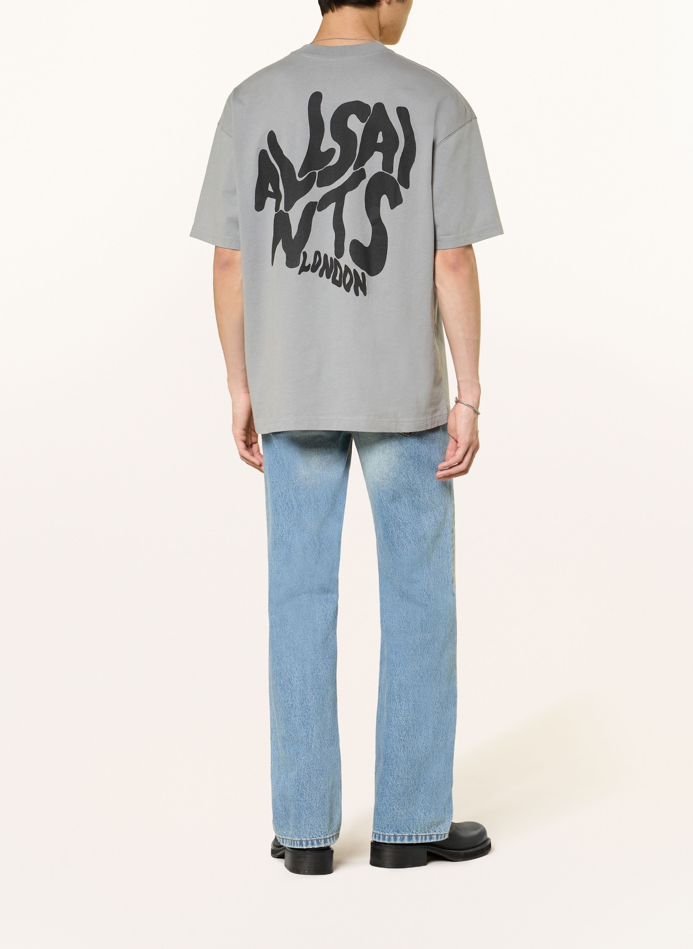 ALLSAINTS T-Shirt ORLANDO: TAUPE / SCHWARZ