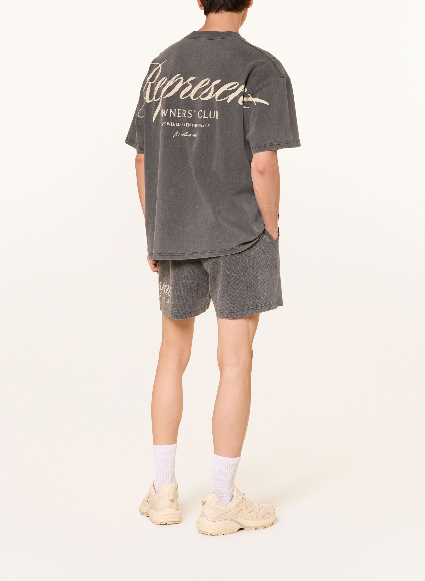 REPRESENT T-shirt: DONKERGRIJS