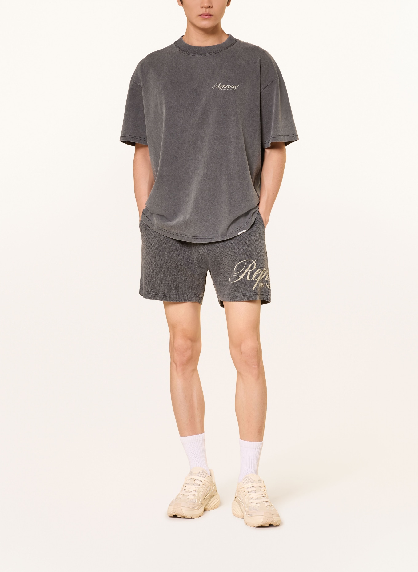 REPRESENT T-shirt: DONKERGRIJS